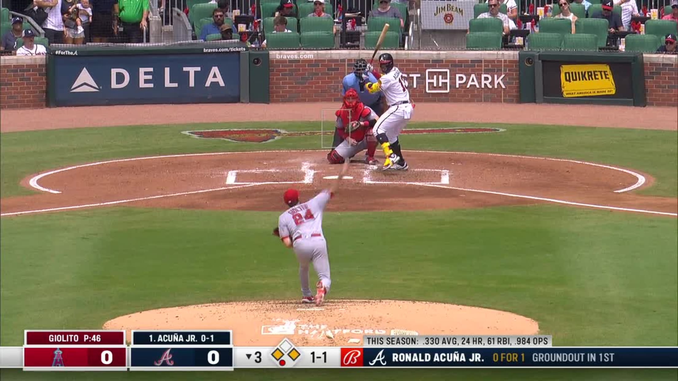 Ronald Acuña Jr.'s leaping snag, 08/25/2023