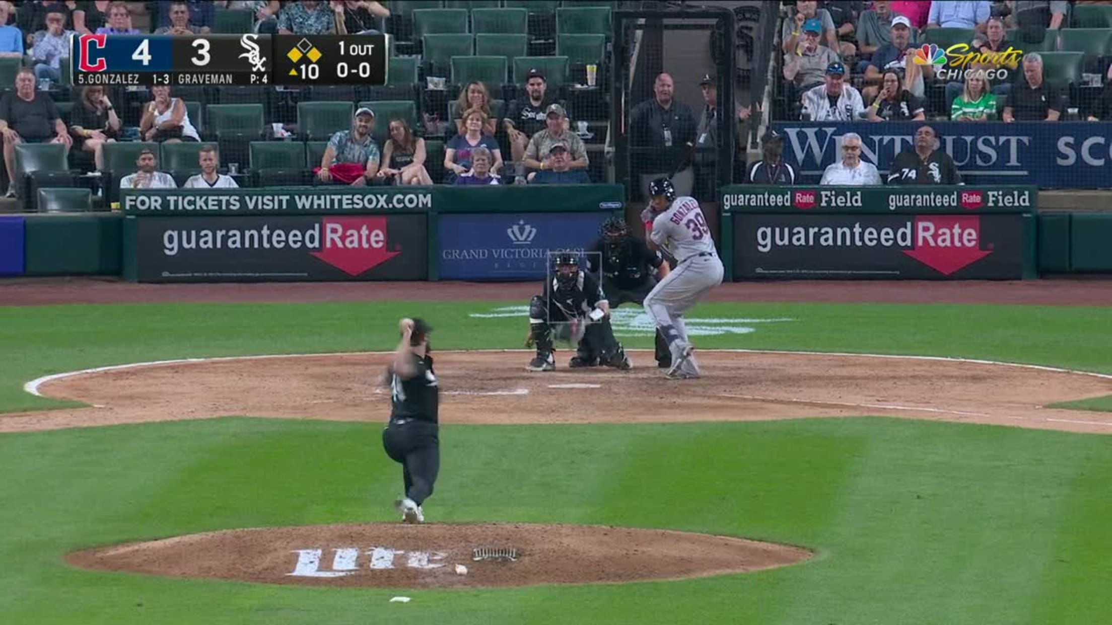 Oscar Gonzalez's sacrifice fly, 09/20/2022