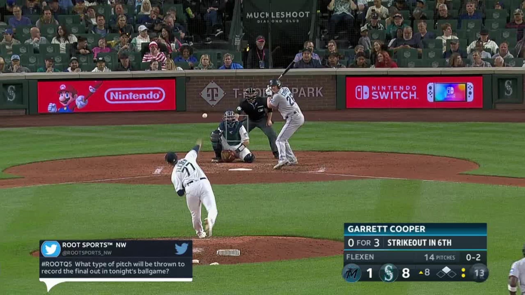 Garrett Cooper's two-run HR (8), 06/13/2023