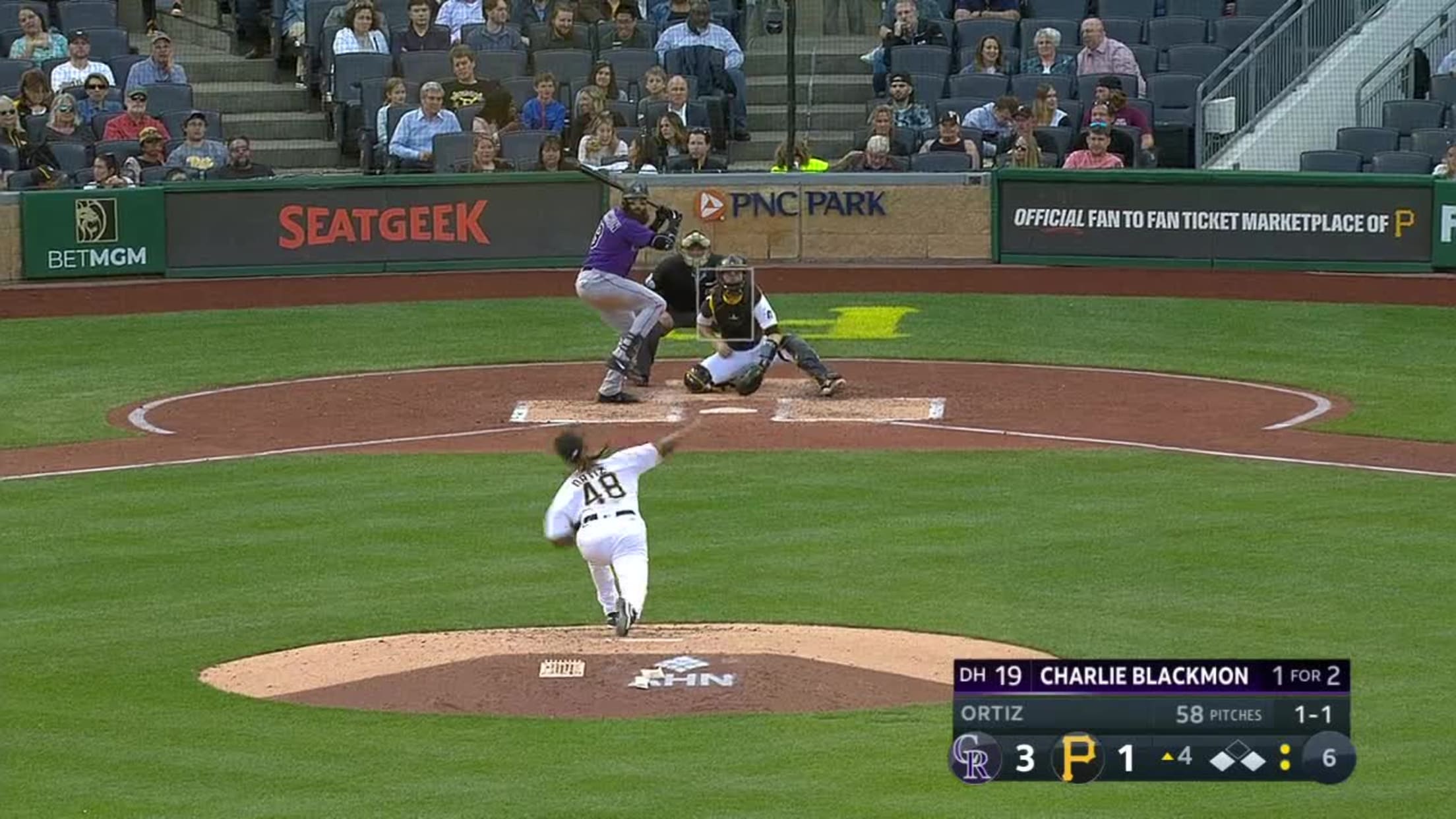 Charlie Blackmon's RBI single, 09/02/2023