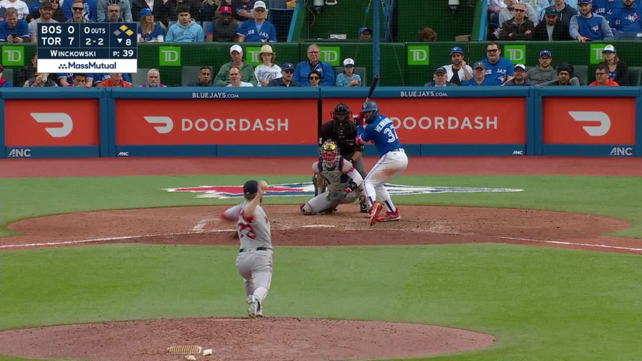 Teoscar Hernández's RBI double, 06/12/2023