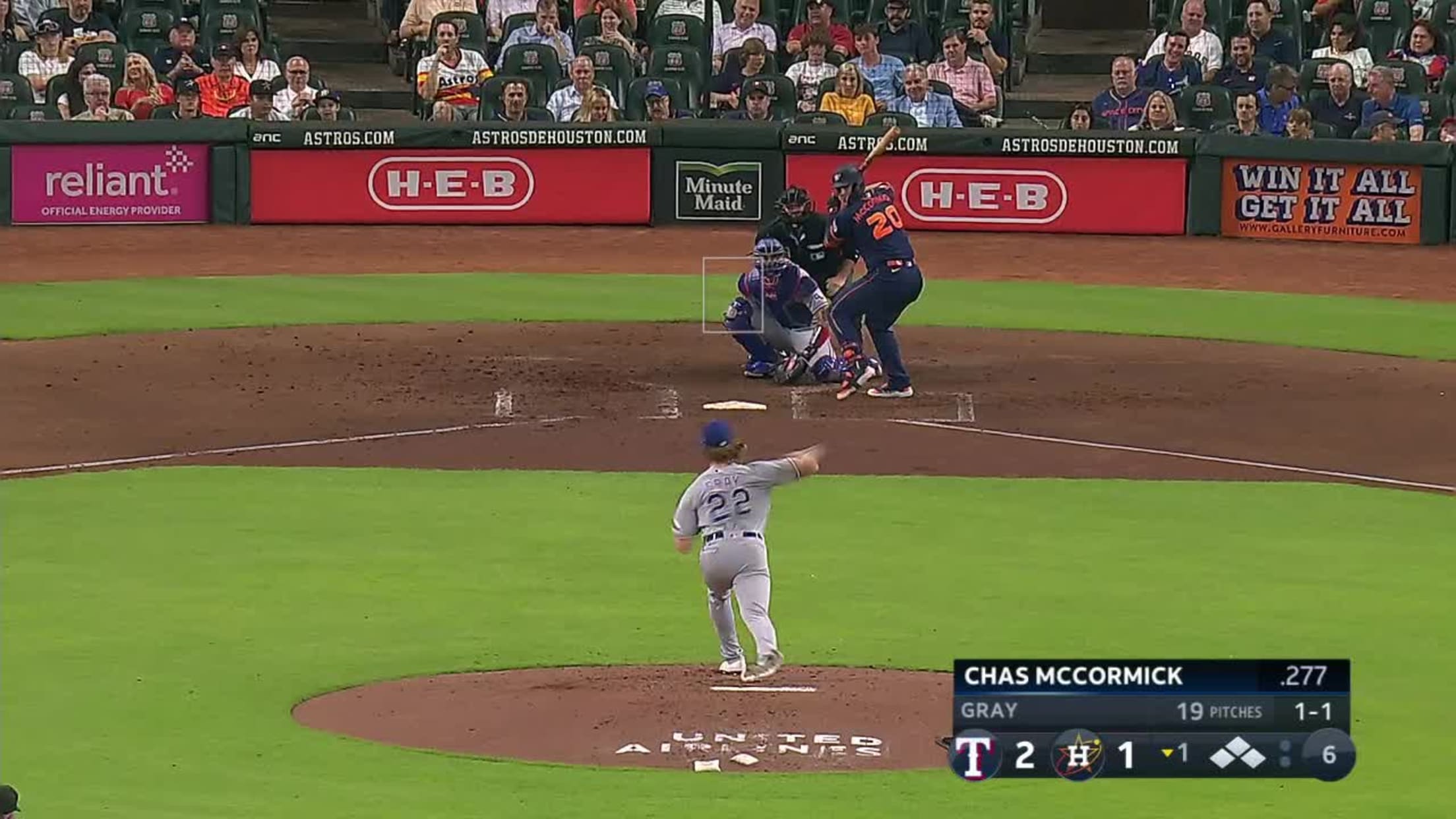 Chas McCormick's sac fly, 07/24/2023