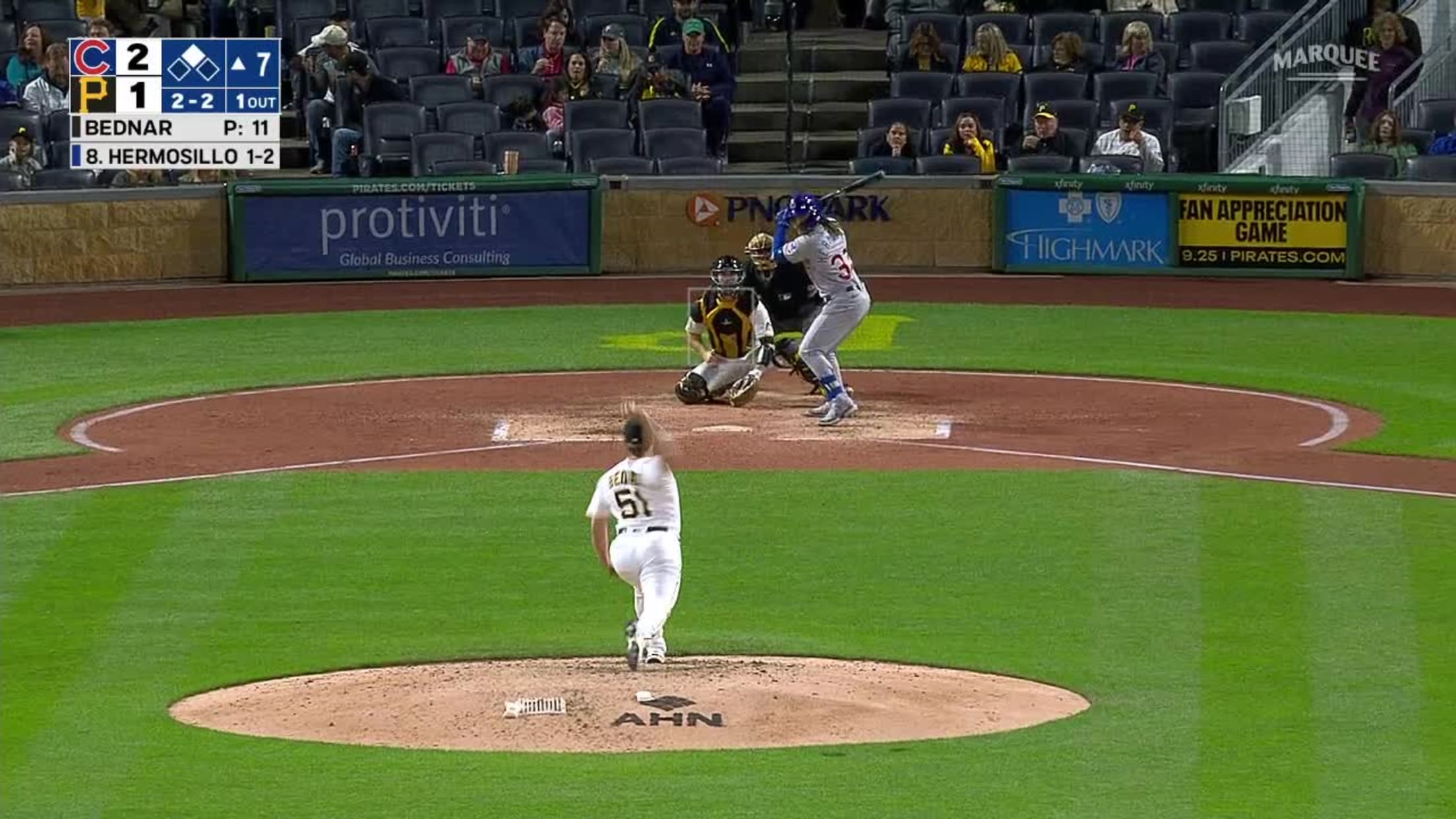 Michael Hermosillo's RBI double, 09/14/2022