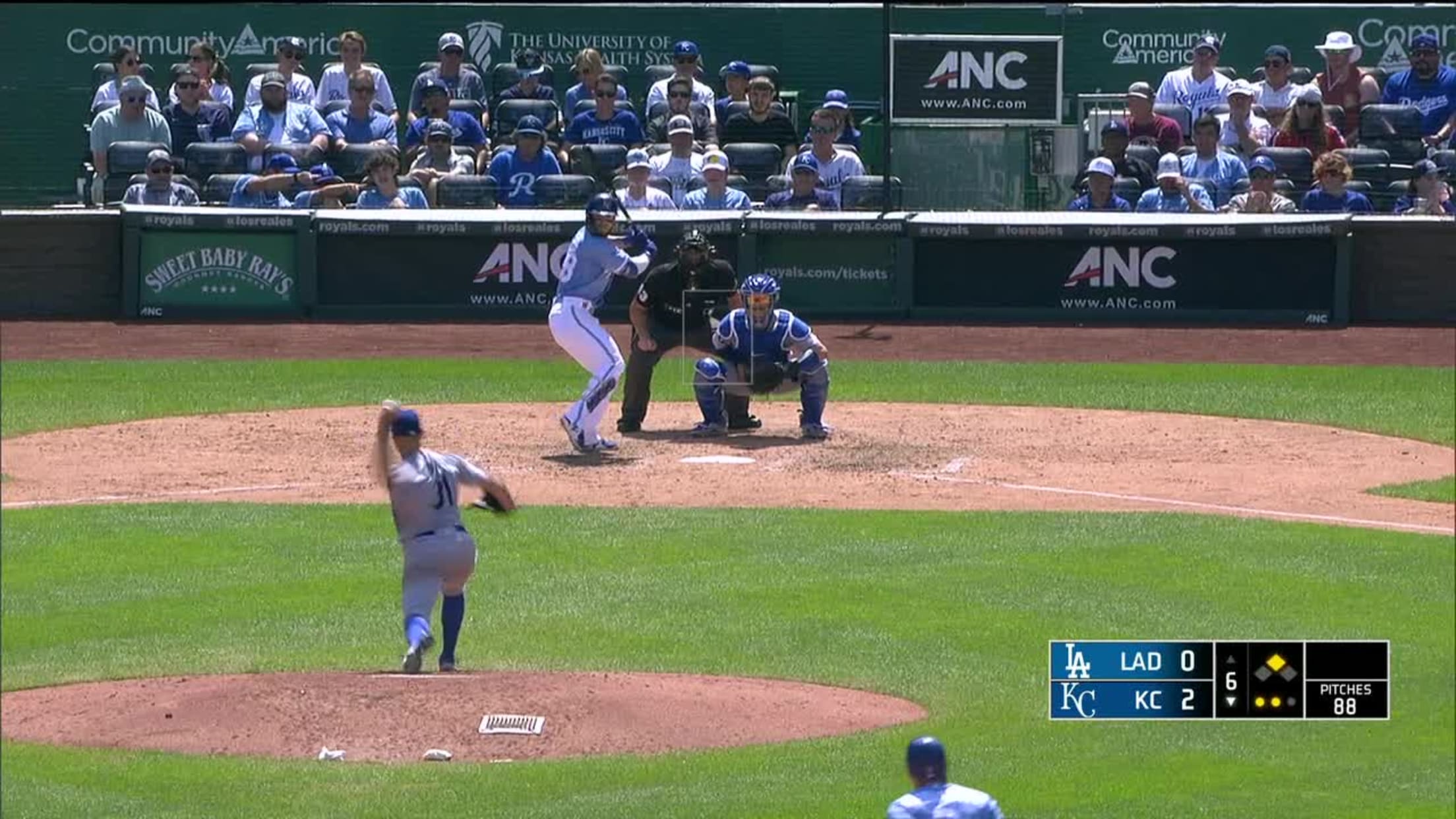 Kyle Isbel's RBI double, 04/22/2023