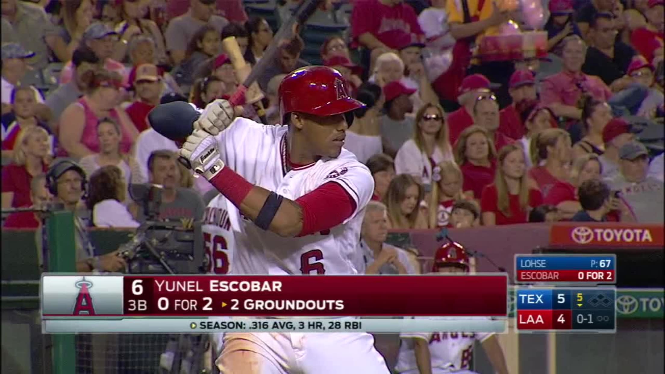 Yunel Escobar Stats, Fantasy & News