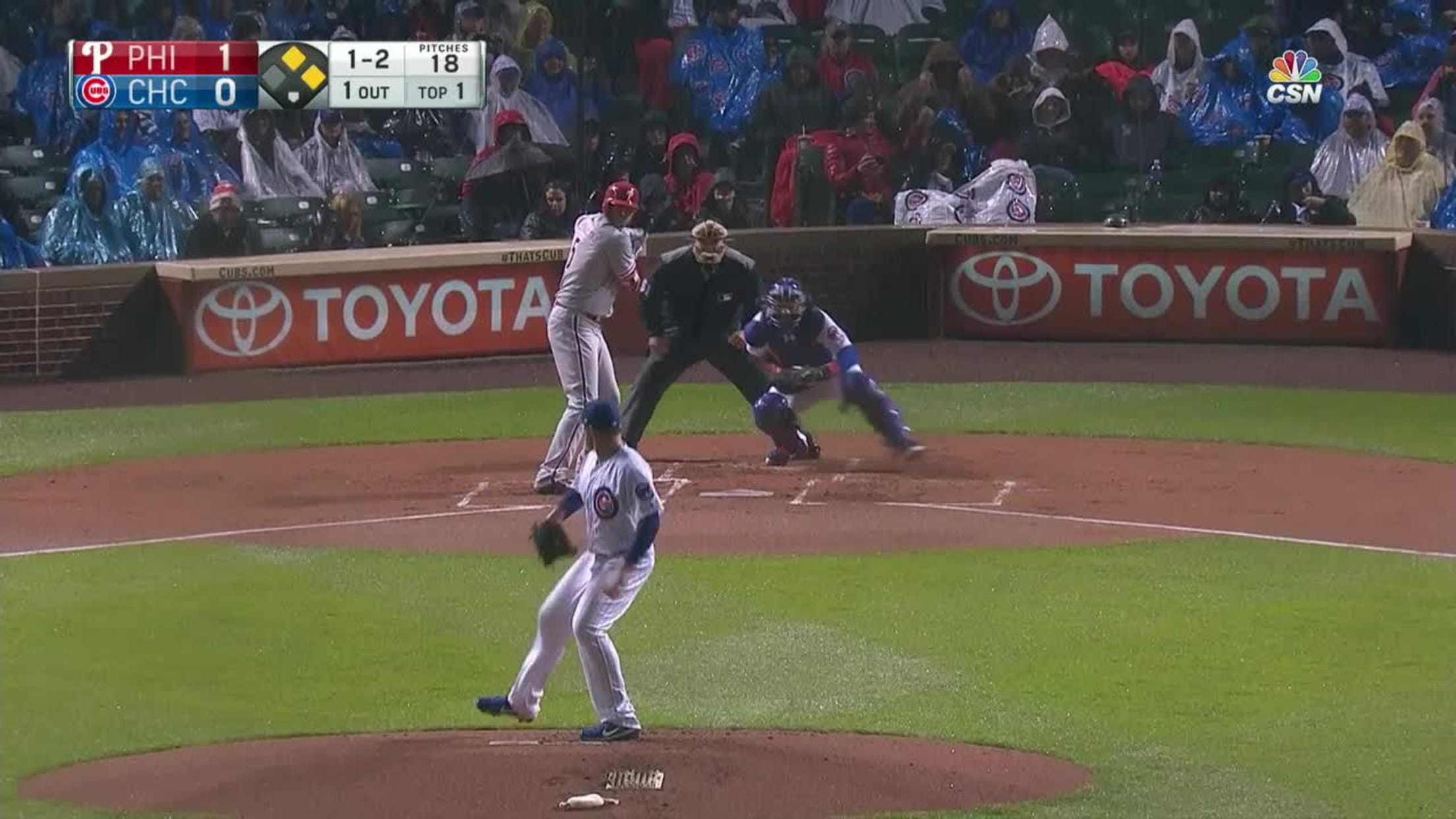 Brett Anderson Foul to Michael Saunders | 05/01/2017 | Pittsburgh Pirates