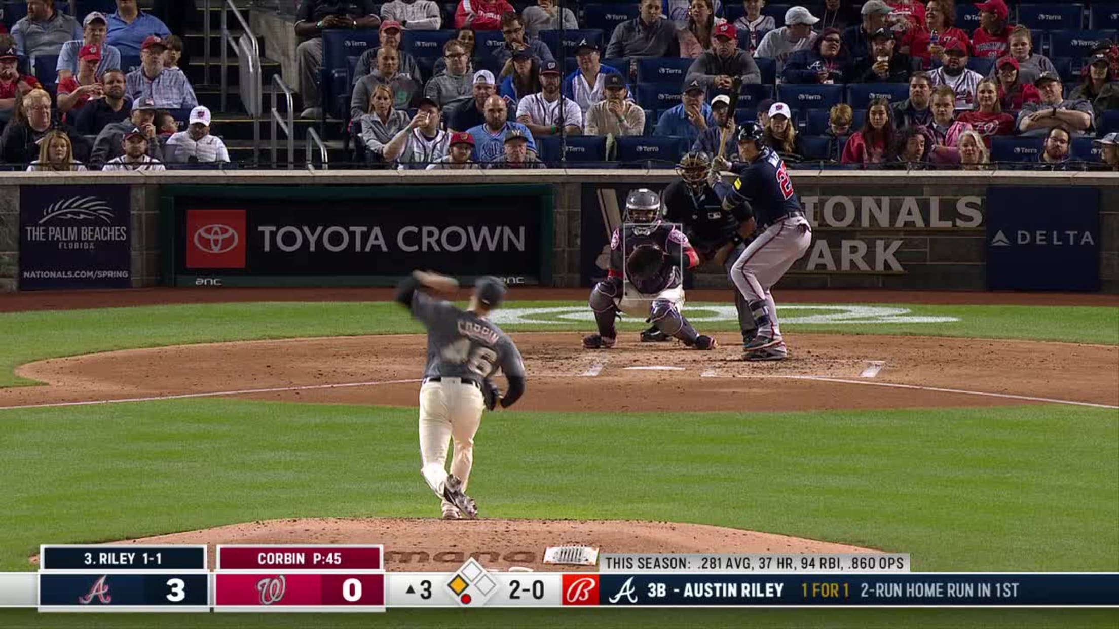 Austin Riley's sacrifice fly, 06/03/2023