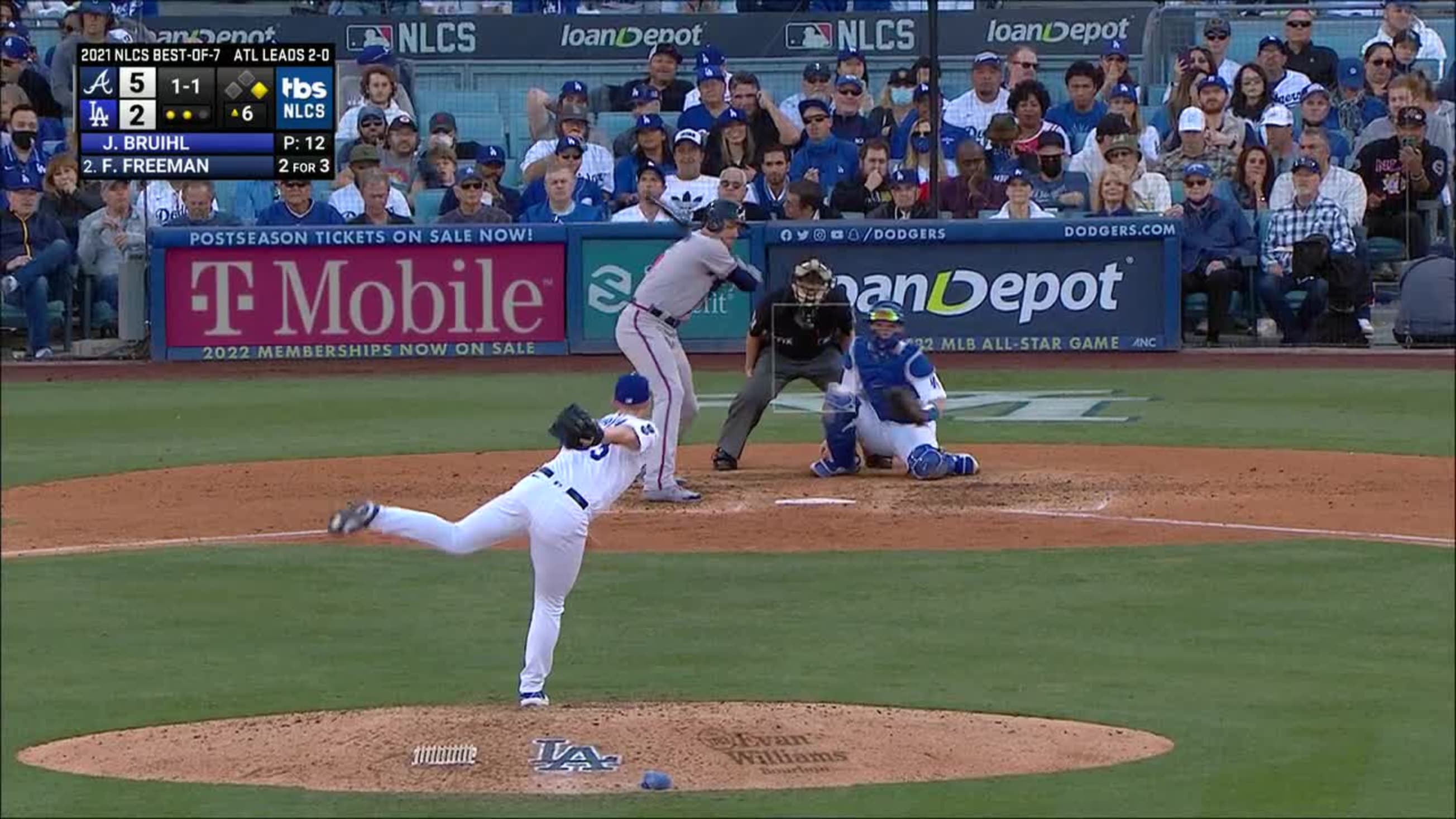 Justin Bruihl Ball To Freddie Freeman 10 19 21 Mlb Com