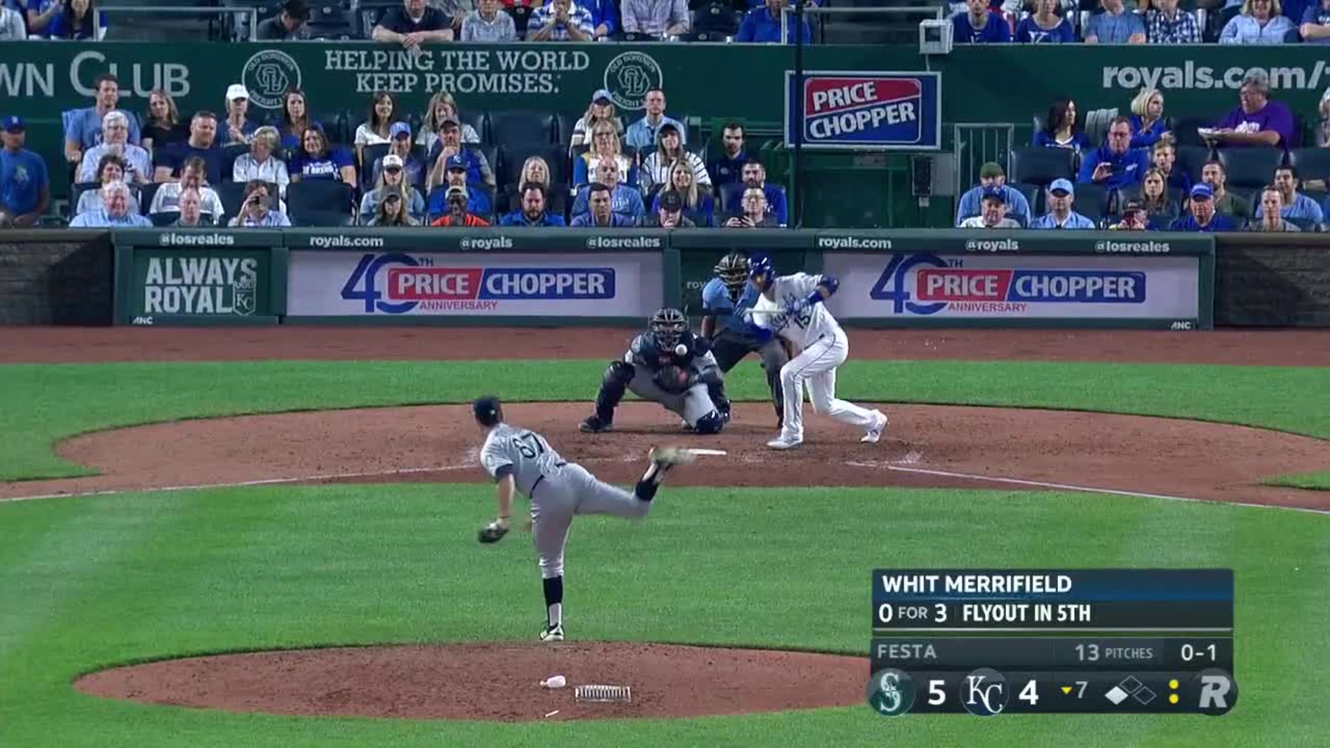 Whit Merrifield breaks Royals' hitting streak record with two-out bunt  single, passing George Brett