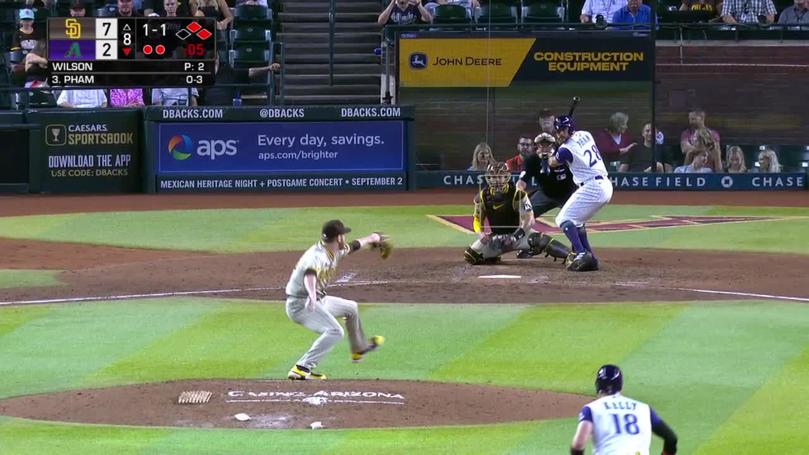 Tommy Pham 1st Home Run of the Postseason #DBacks #MLB Distance: 336ft Exit  Velocity: 98 MPH Launch Angle: 34° Pitch: 94mph Four-Seam…