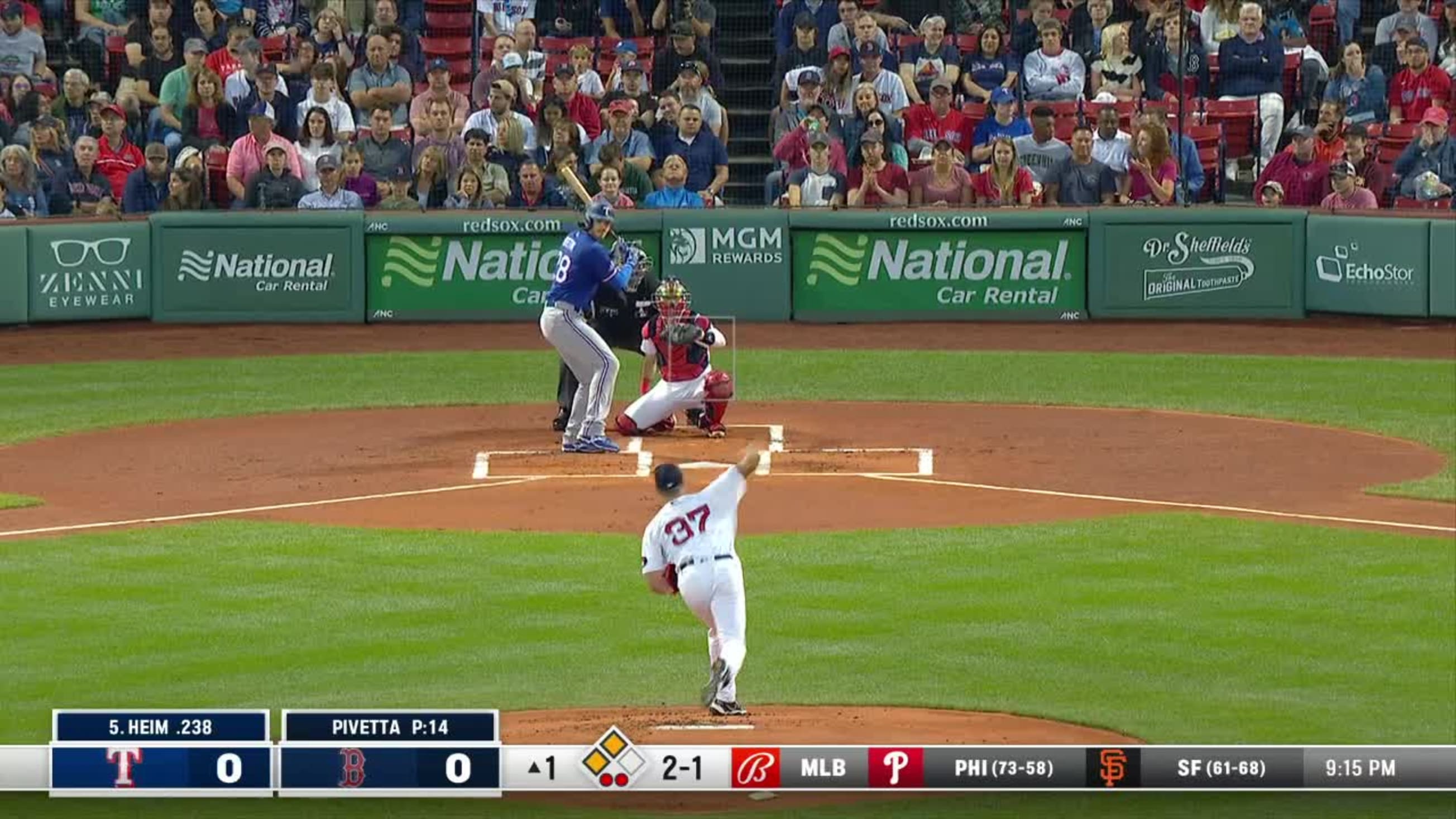 Nick Pivetta Called Strike to Jonah Heim | 09/02/2022 | New York Mets