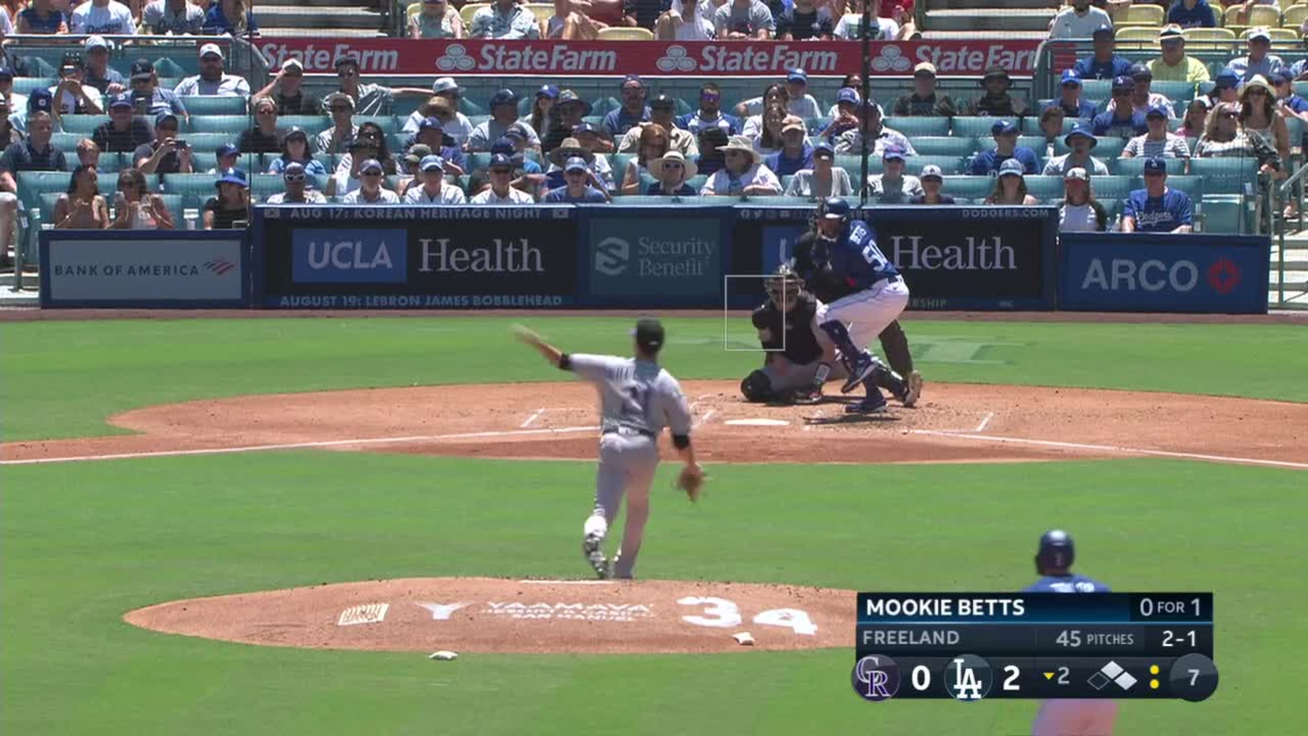 Rockies' Jurickson Profar is latest Dodger Stadium outfield wall victim