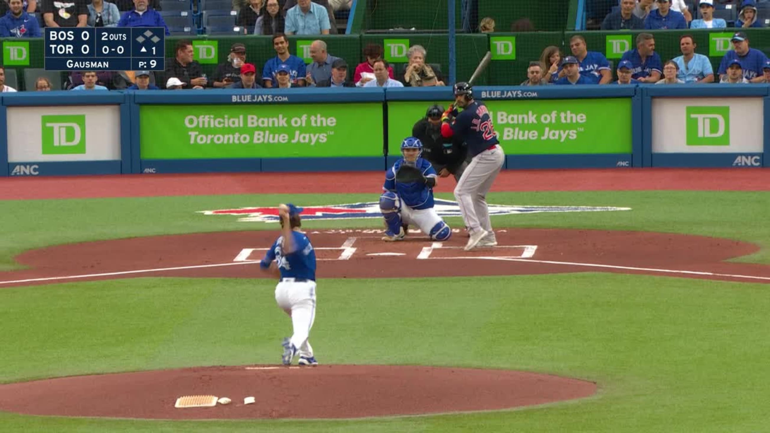 J D Martinez Grounds Out Softly Pitcher Kevin Gausman To First Baseman Vladimir Guerrero Jr 06 27 22 Mlb Com