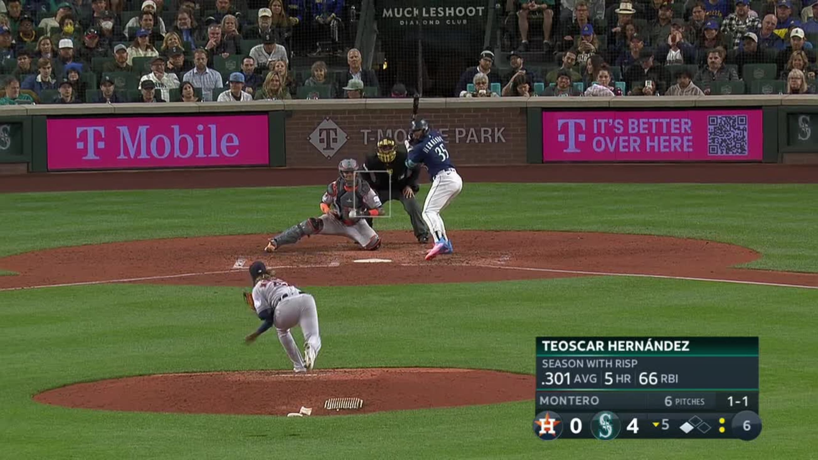 Teoscar Hernández's RBI double, 06/12/2023