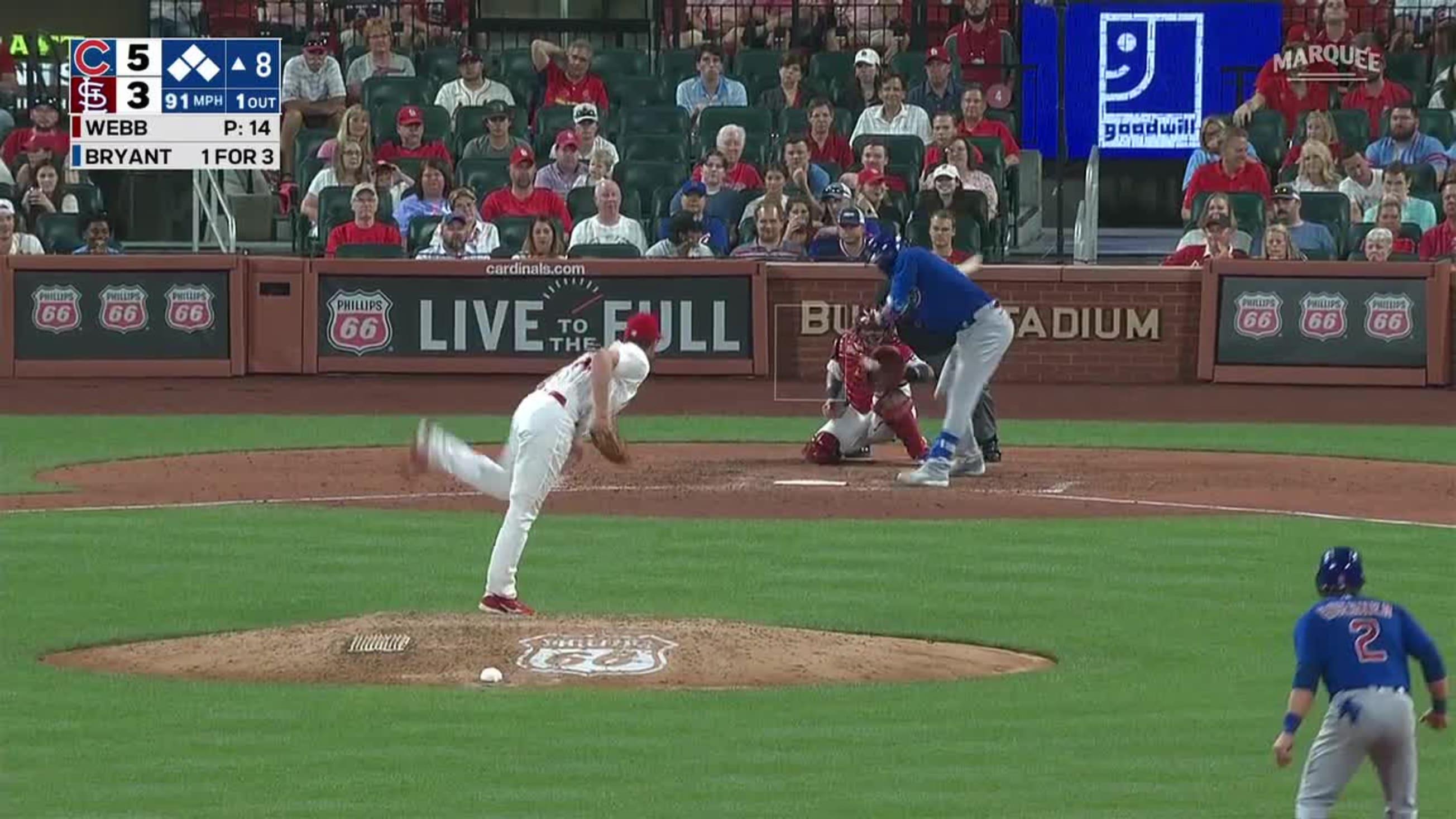 David Bote scores on a walk, 05/21/2021