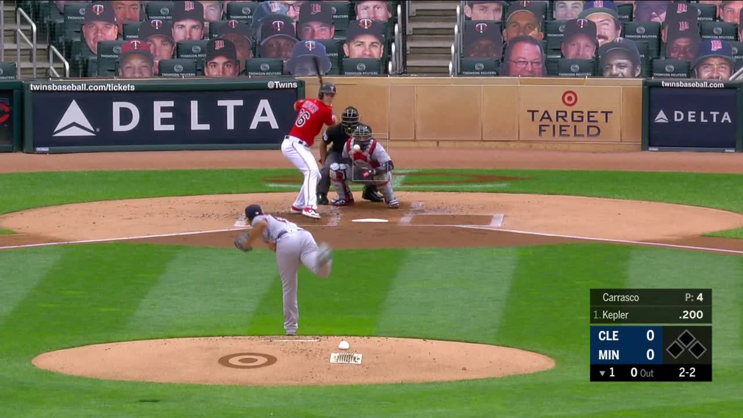 Carlos Carrasco Foul to Max Kepler | 08/01/2020 | MLB.com