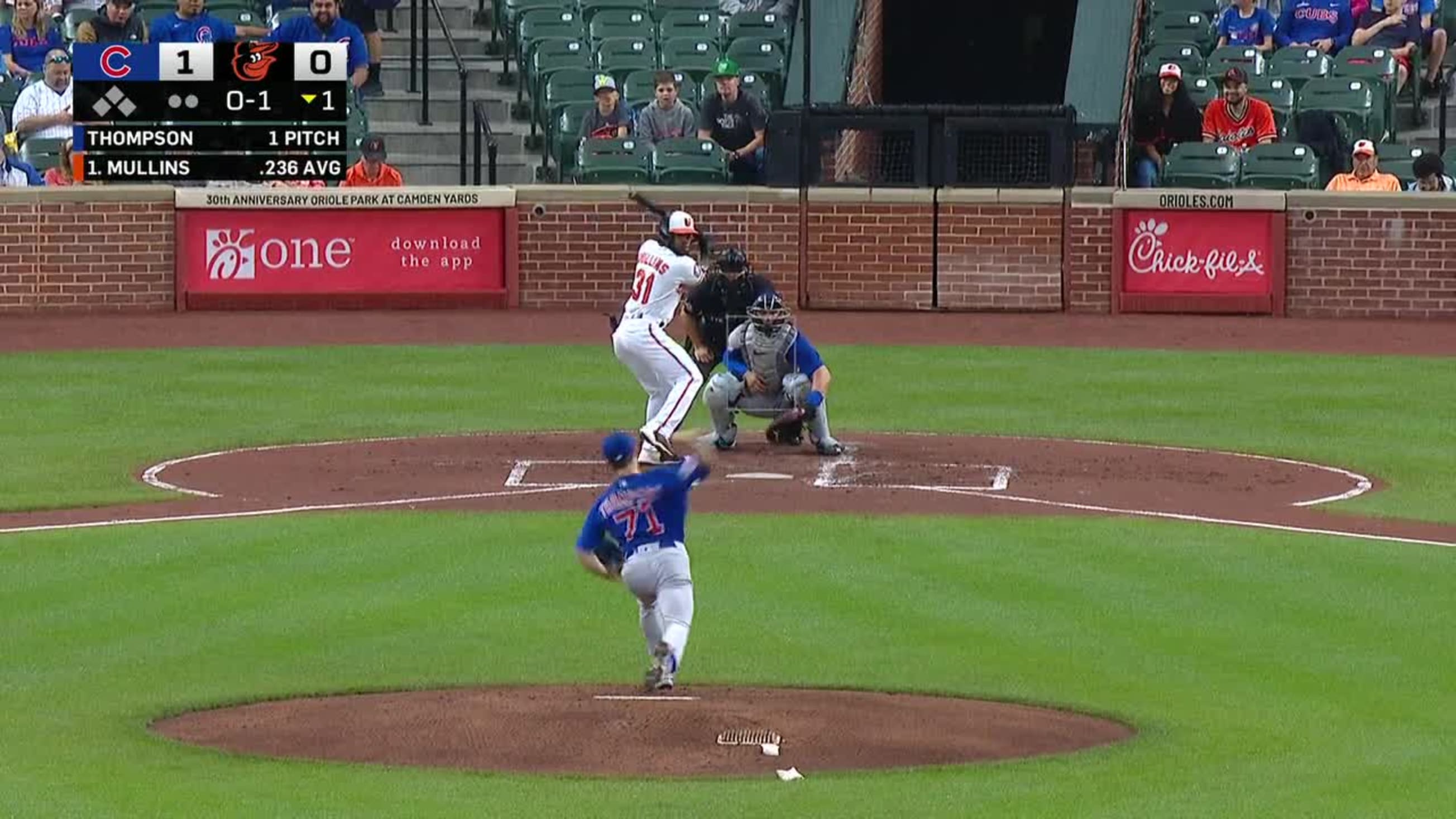 Mullins' solo home run (13), 09/03/2022