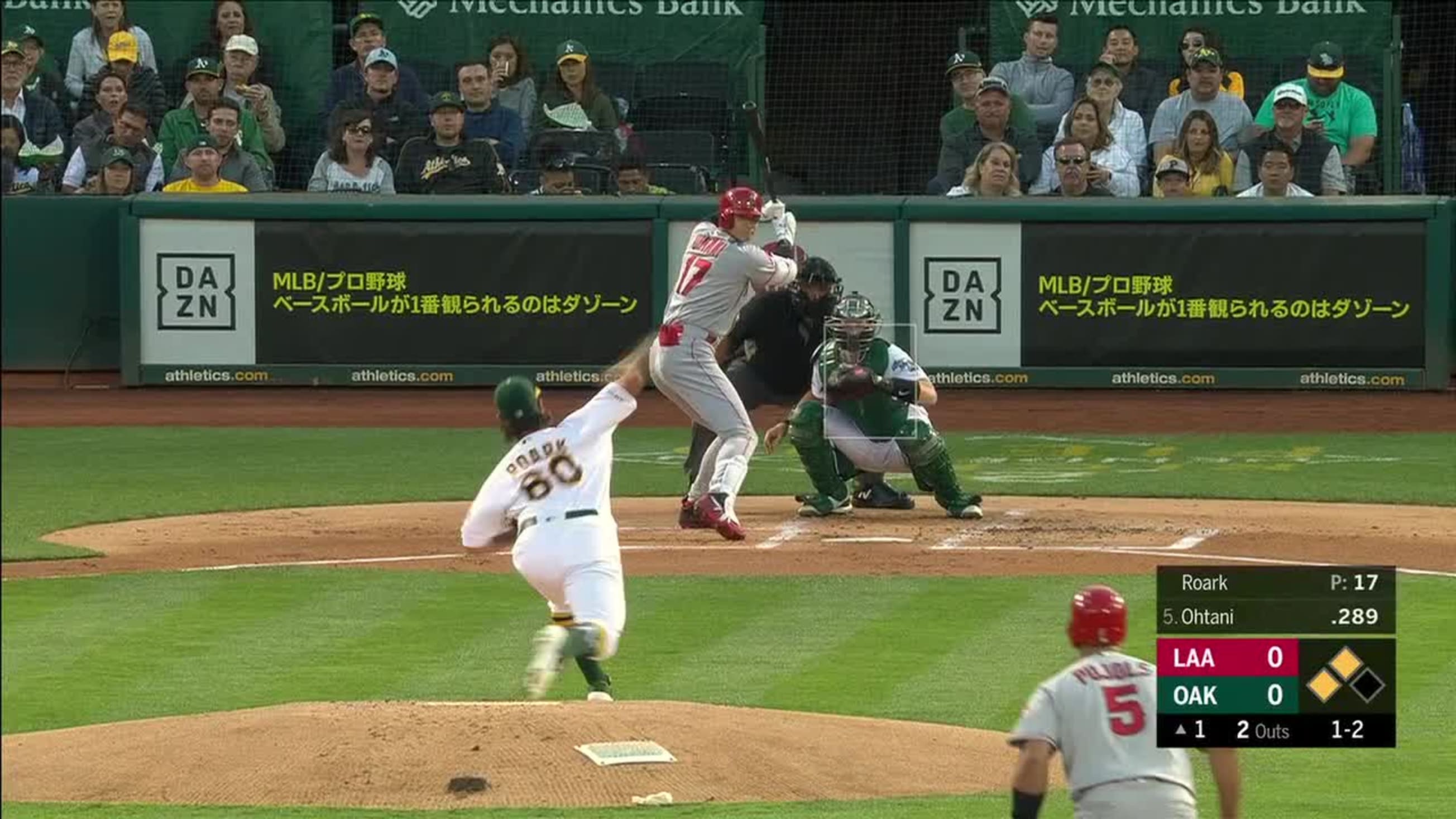 Tanner Roark Foul To Shohei Ohtani San Francisco Giants