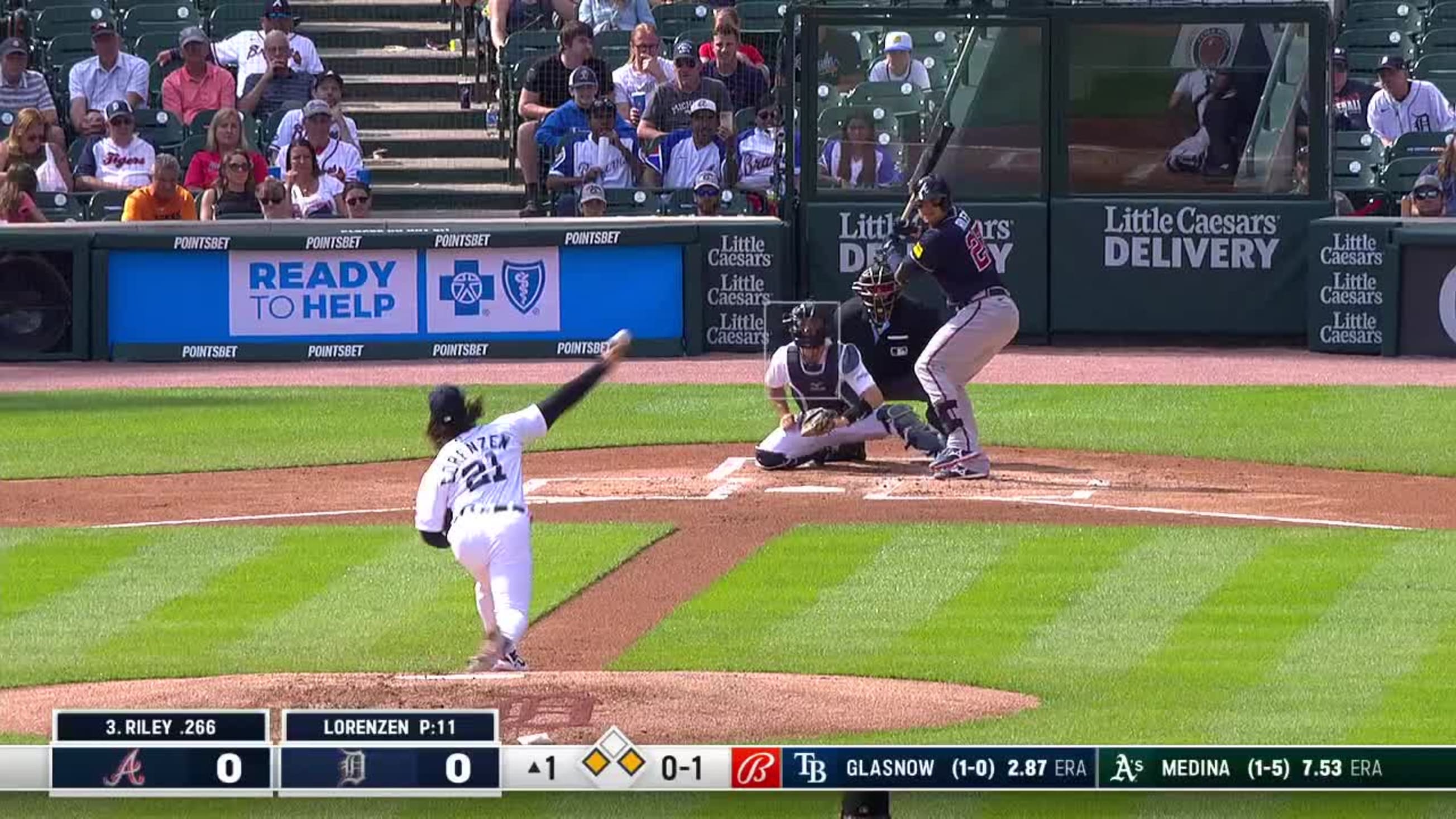 Austin Riley's sac fly, 04/06/2023