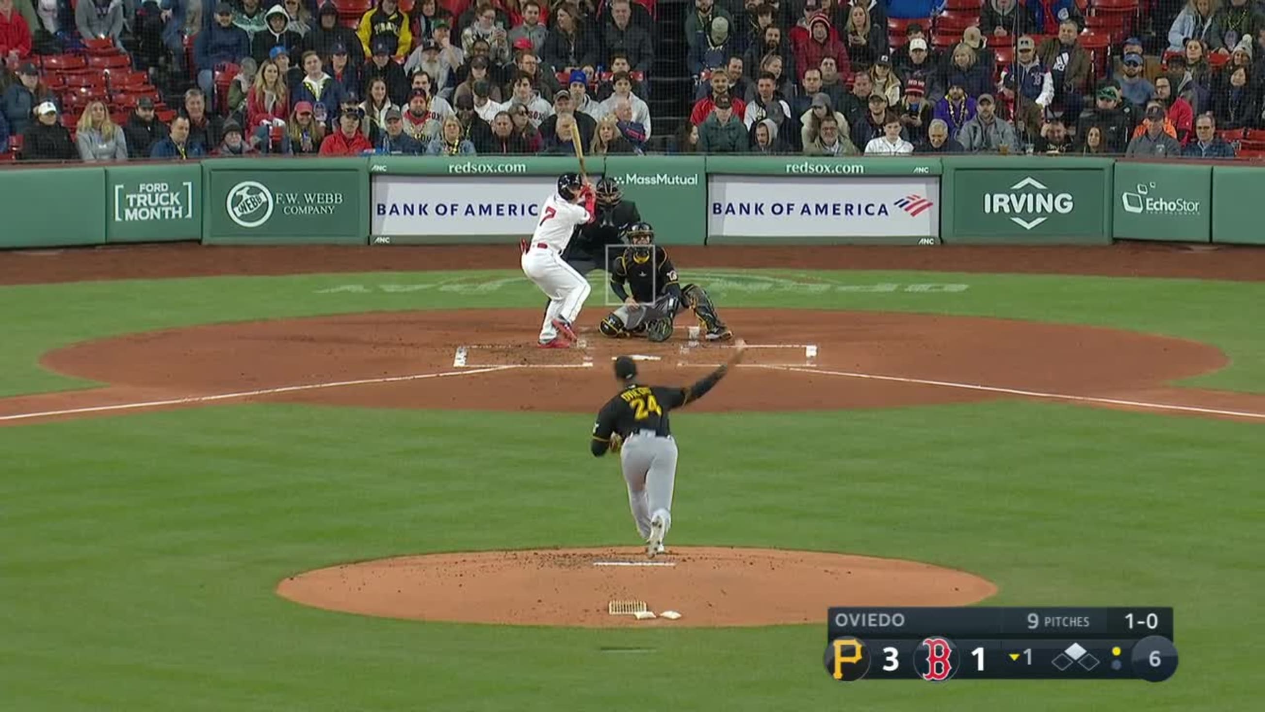 Cut4 on X: Masataka Yoshida got the weight of his first MLB homer