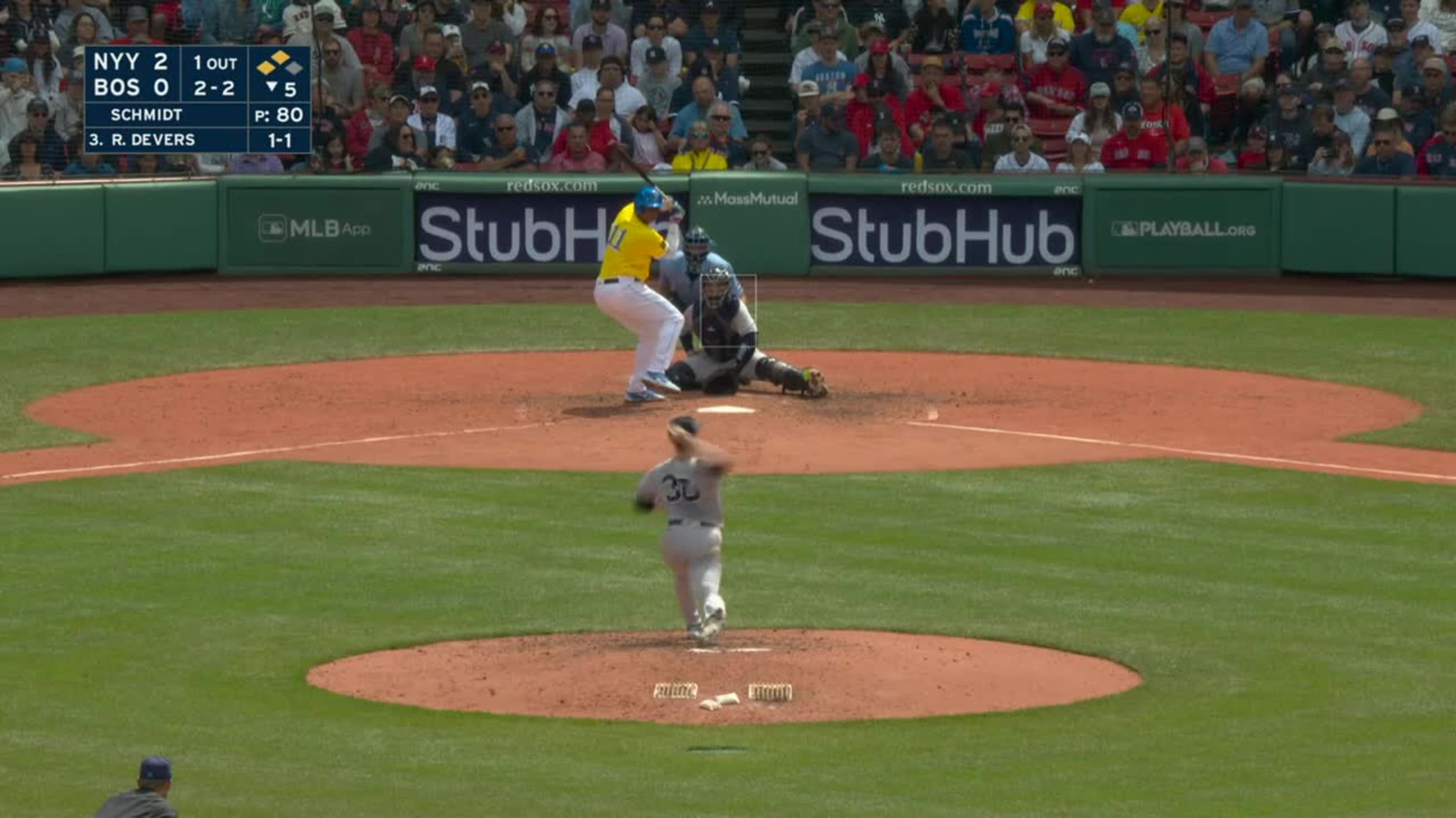 Rafael Devers' RBI groundout, 06/18/2023