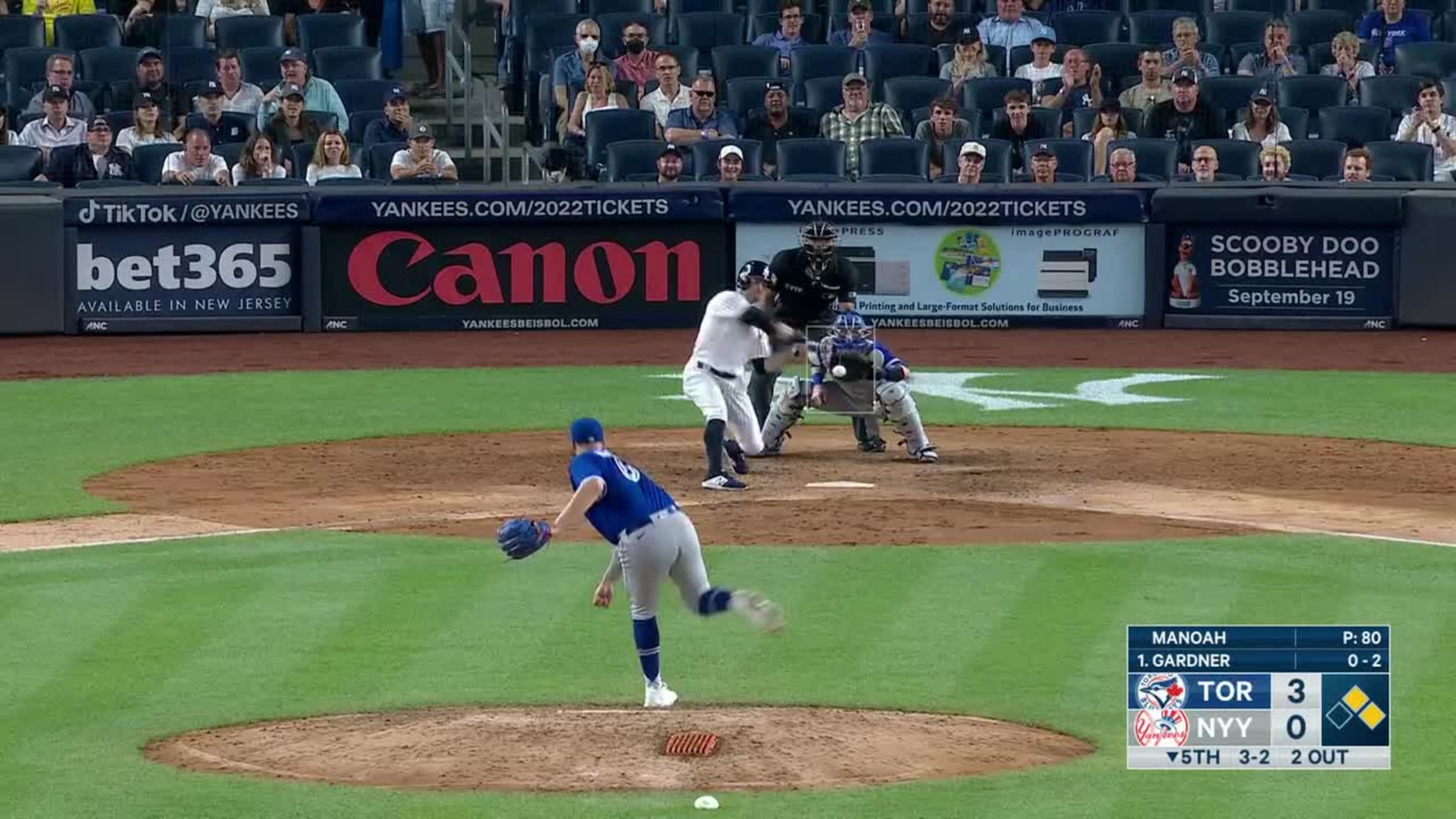 YES Network on X: Brett Gardner's three-run home run tied the