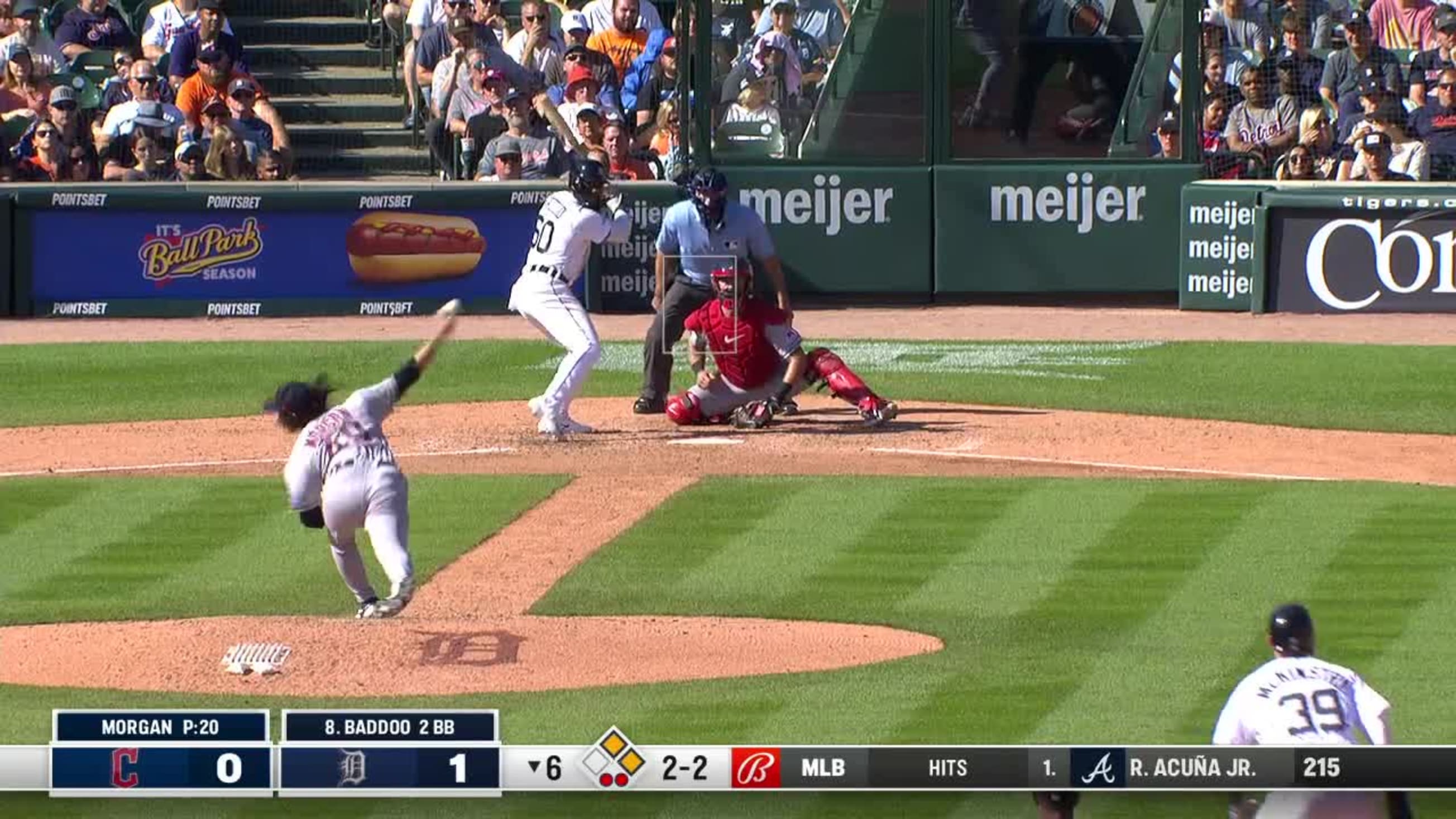 Akil Baddoo's 2-run triple vs Guardians, Two-out runs by way of right  field. Miggy has taught them well., By Detroit Tigers