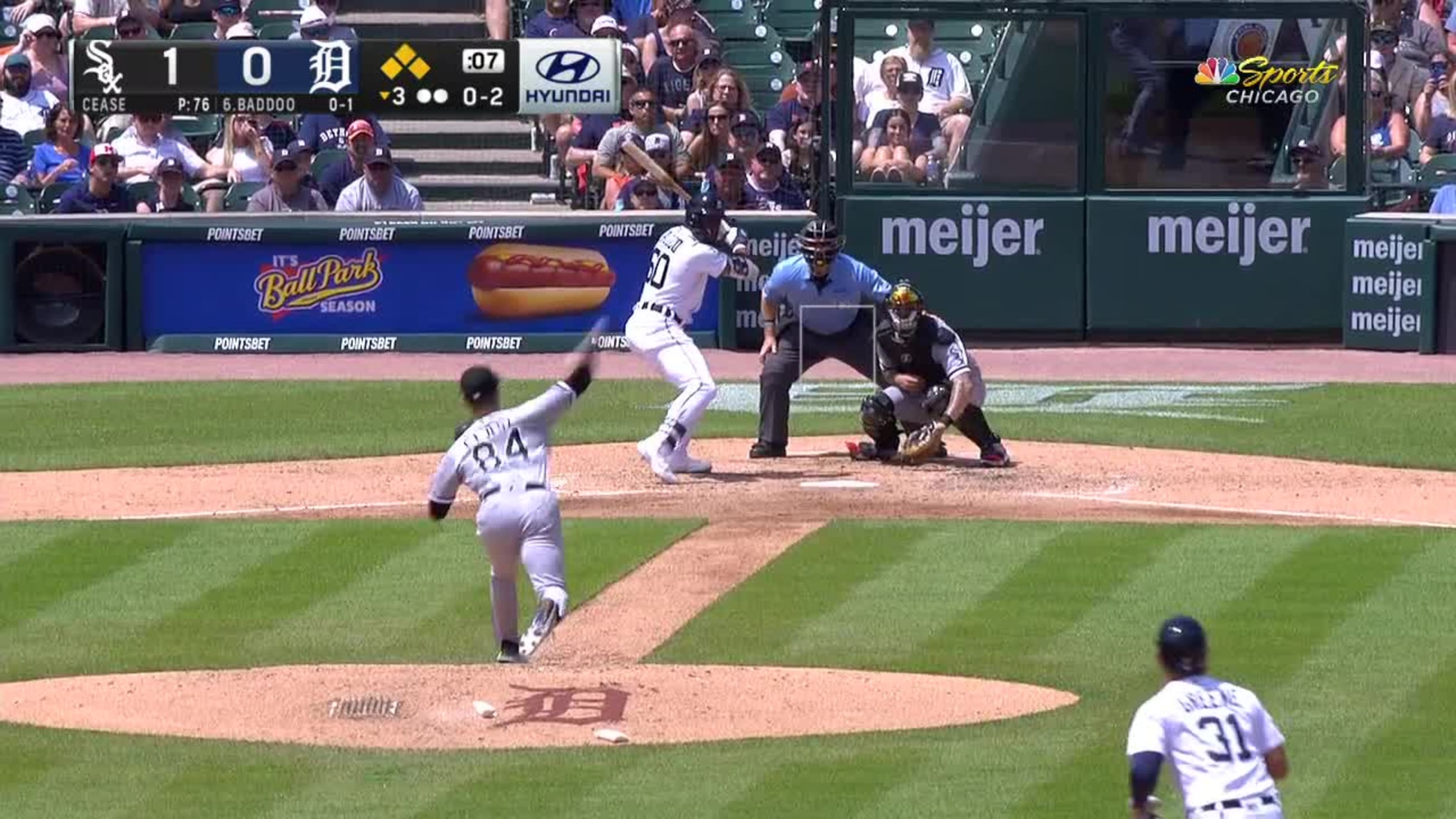 Highlight] Akil Baddoo crushes an 0-2 fastball from Dylan Cease for a grand  slam, giving the Tigers a 4-1 lead! : r/baseball