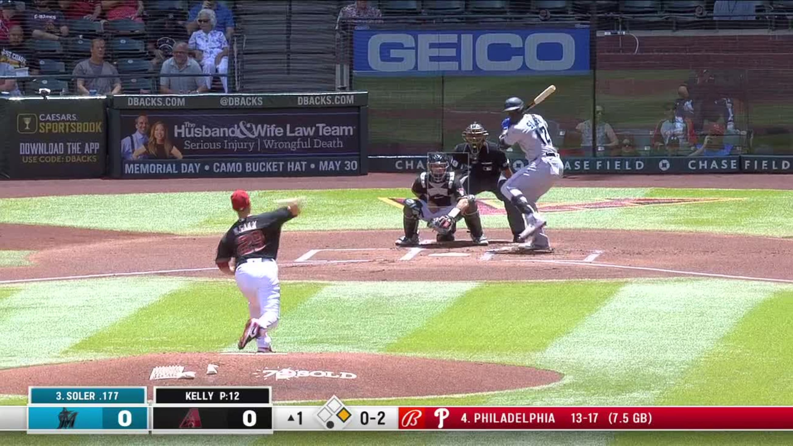 Merrill Kelly Ball to Jorge Soler