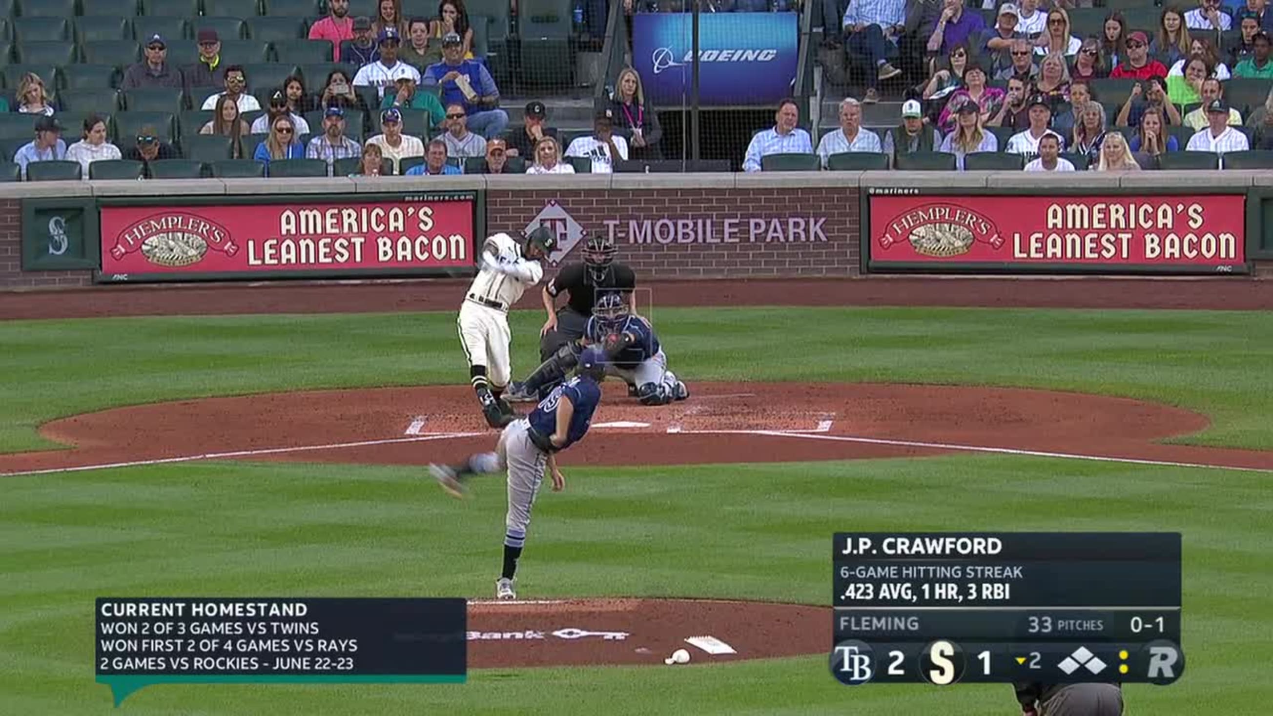 J.P. Crawford hits grand slam against his former Phillies team