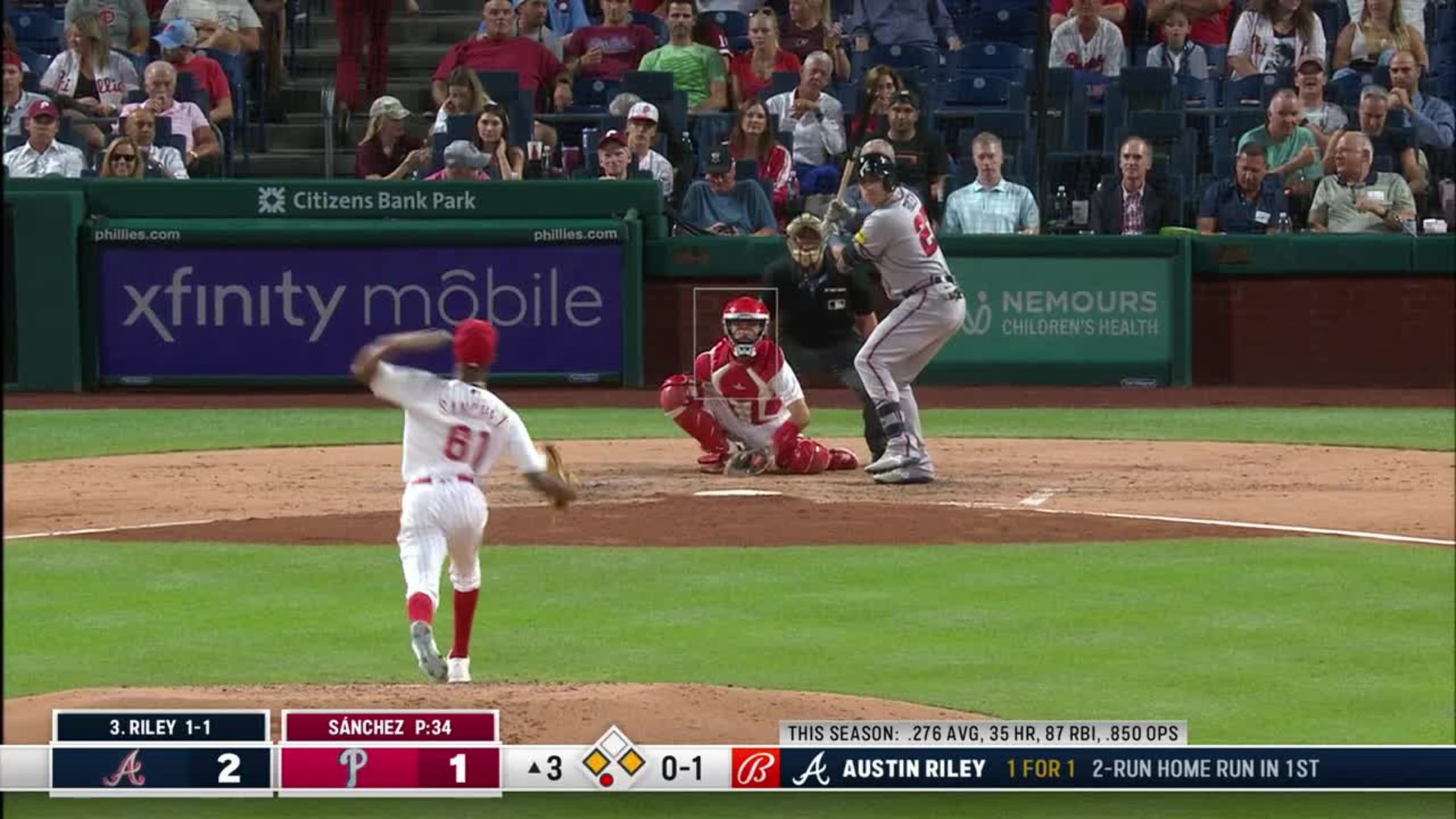 Austin Riley's sacrifice fly, 06/03/2023