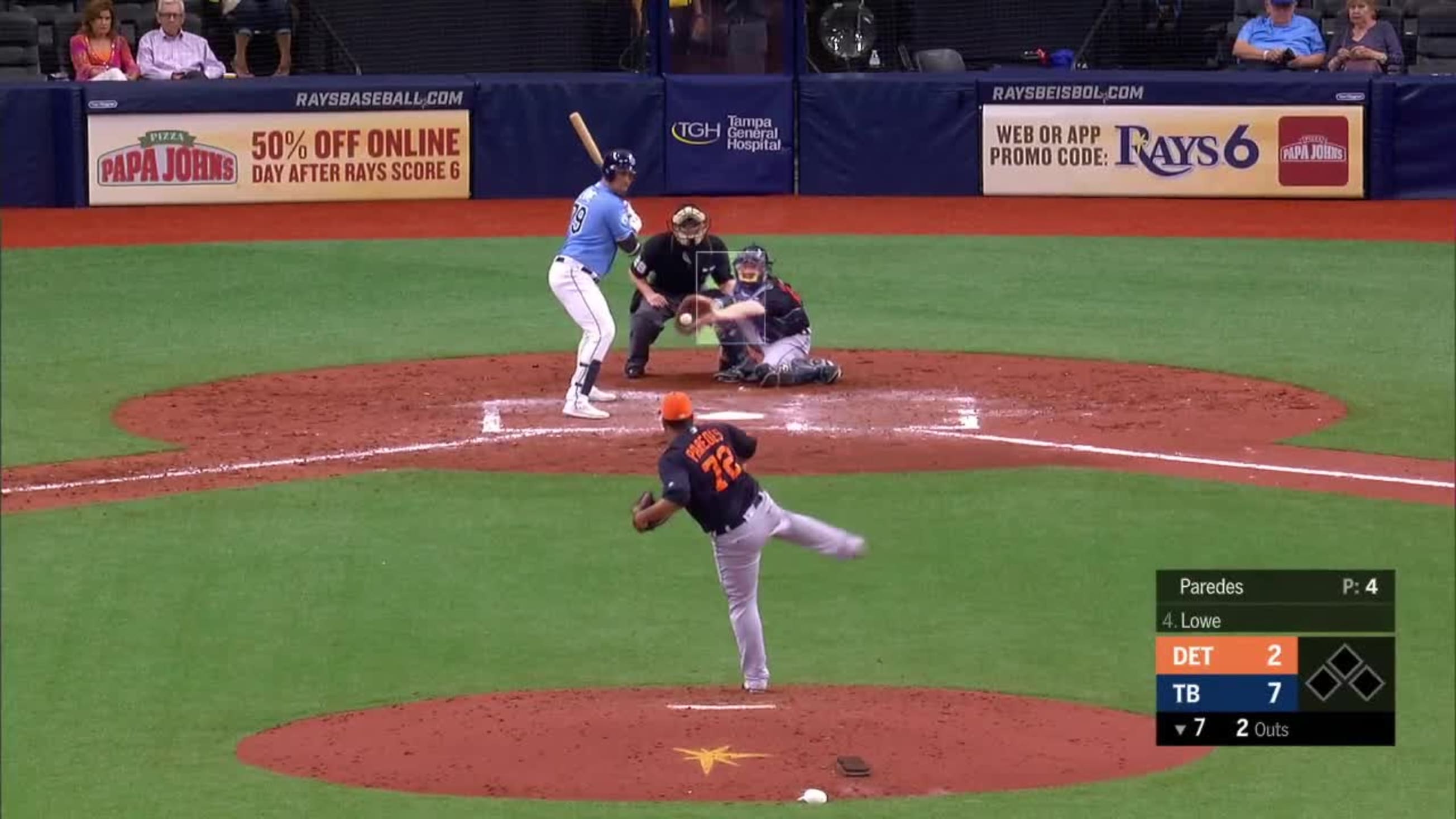 Eduardo Paredes Called Strike to Nate Lowe | Toronto Blue Jays