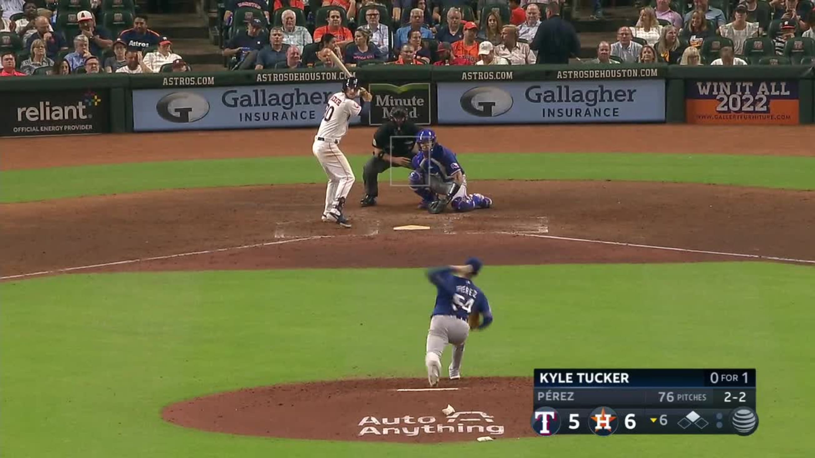 Watch: Kyle Tucker Grand Slam Knocks Out Martin Perez, Houston Astros Lead  Texas Rangers - Sports Illustrated Texas Rangers News, Analysis and More