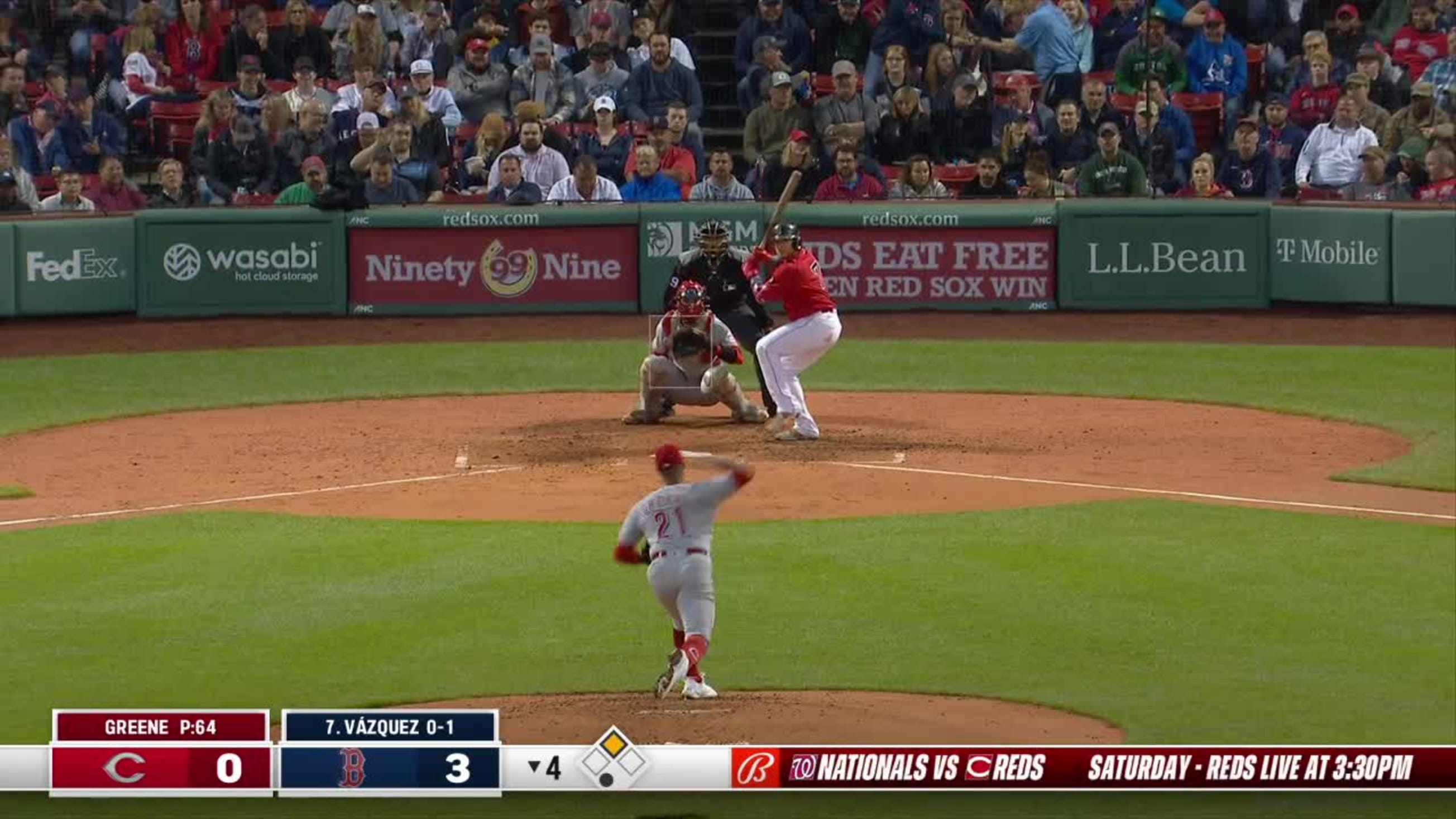 Hunter Greene Ball To Christian Vazquez 06 01 22 Mlb Com