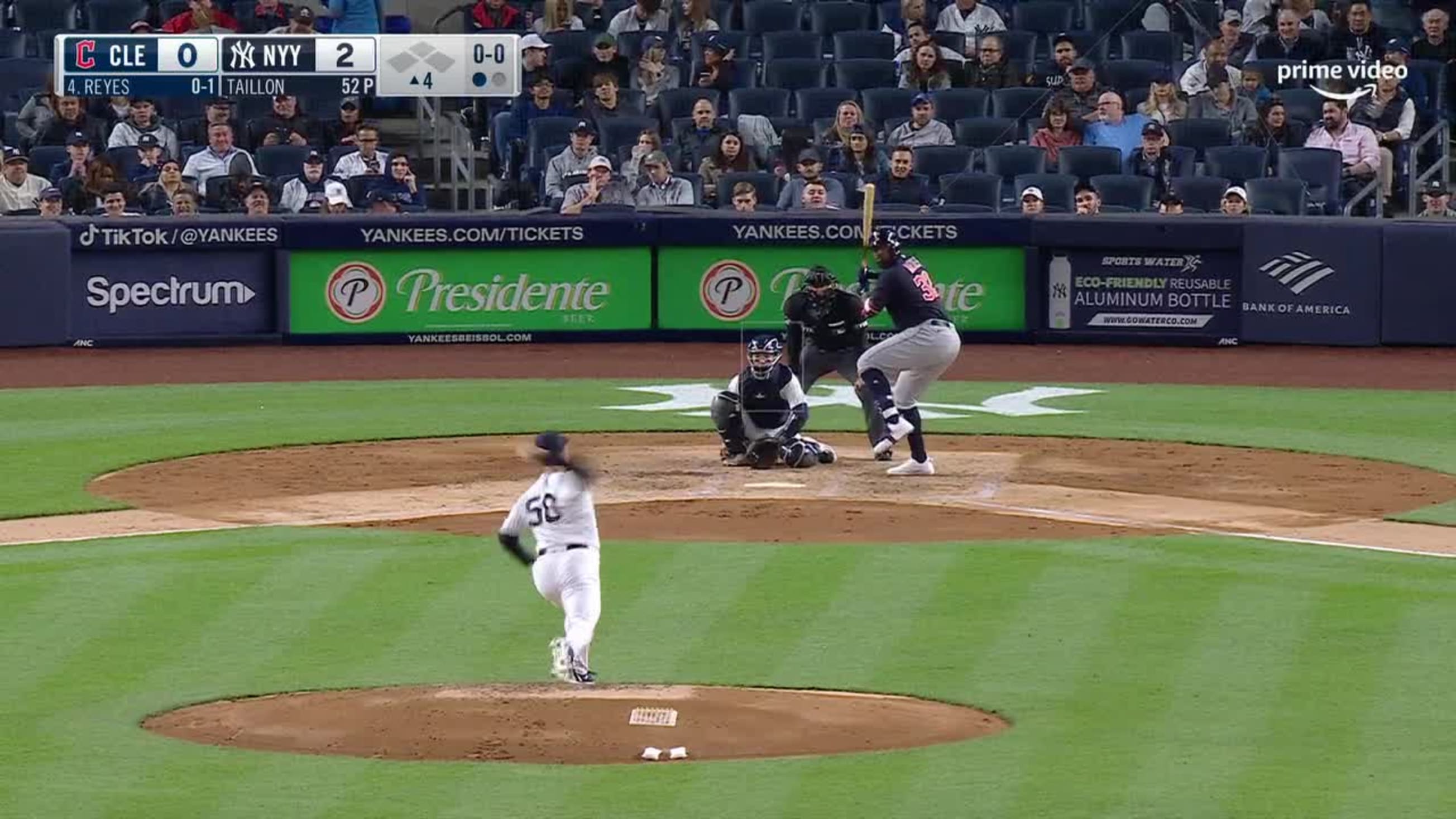 Video: Cleveland's Franmil Reyes has 867 feet of home runs by the