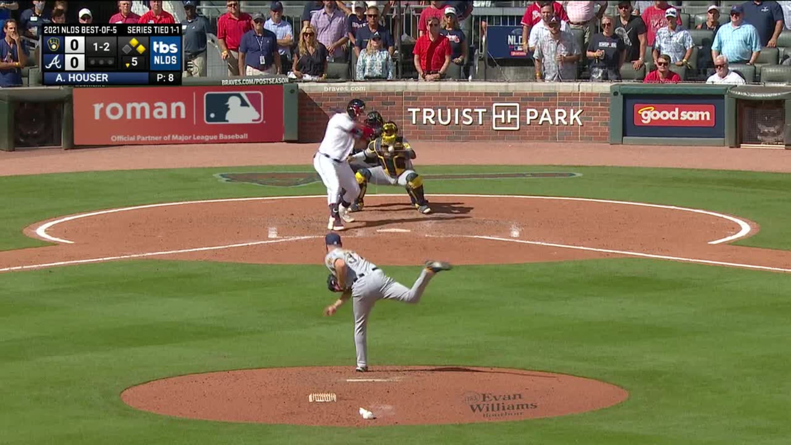 Joc Pederson's three-run homer, 10/11/2021