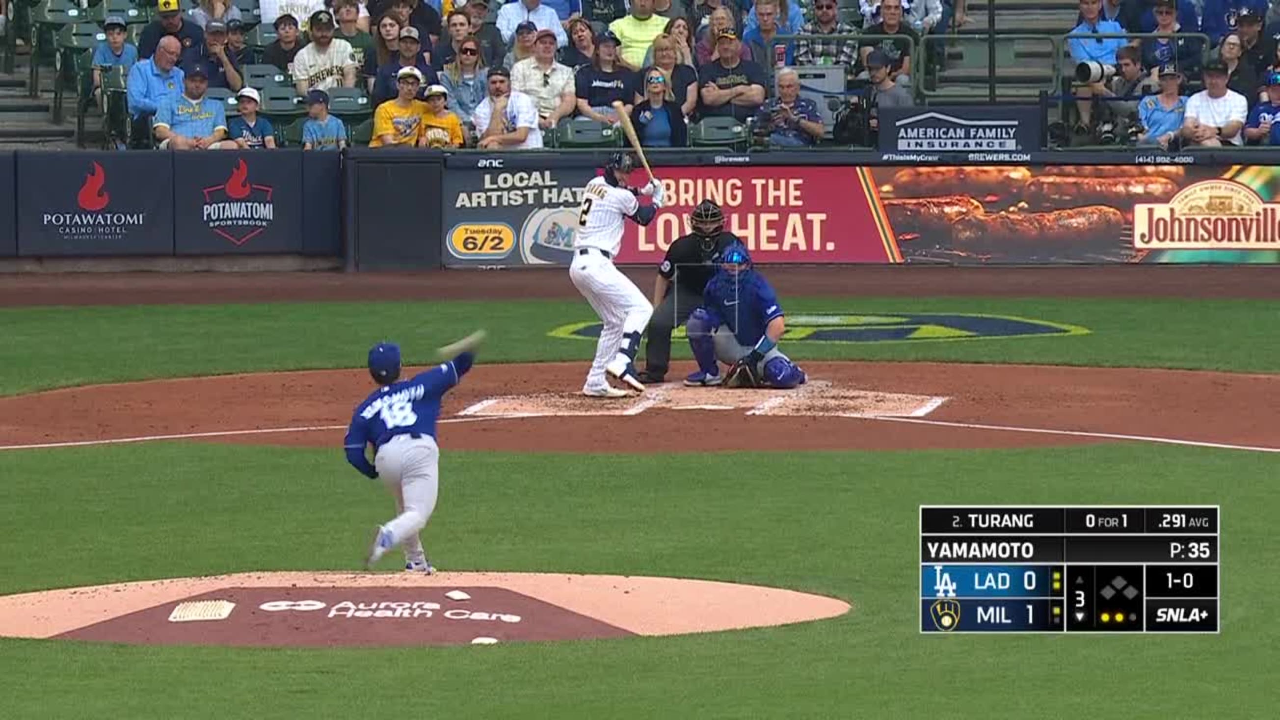 Andy Pages nabs Brice Turang at second | 05/24/2026 | MLB.com