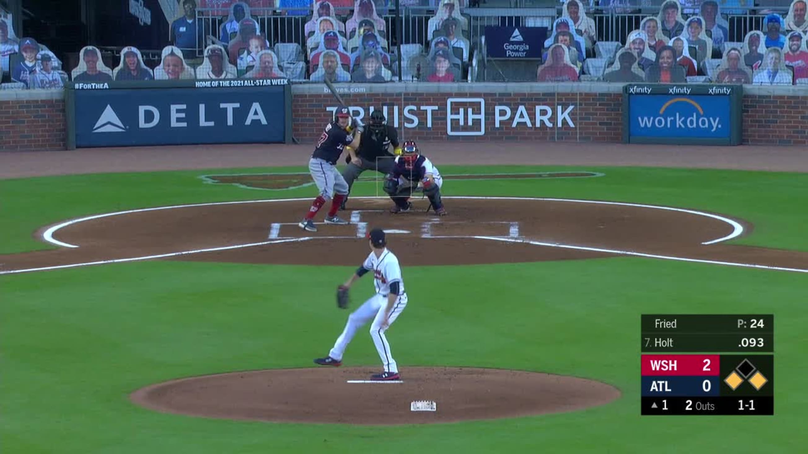 Brock Holt flies out to right fielder Nick Markakis. | 09/05/2020 |  Cleveland Guardians