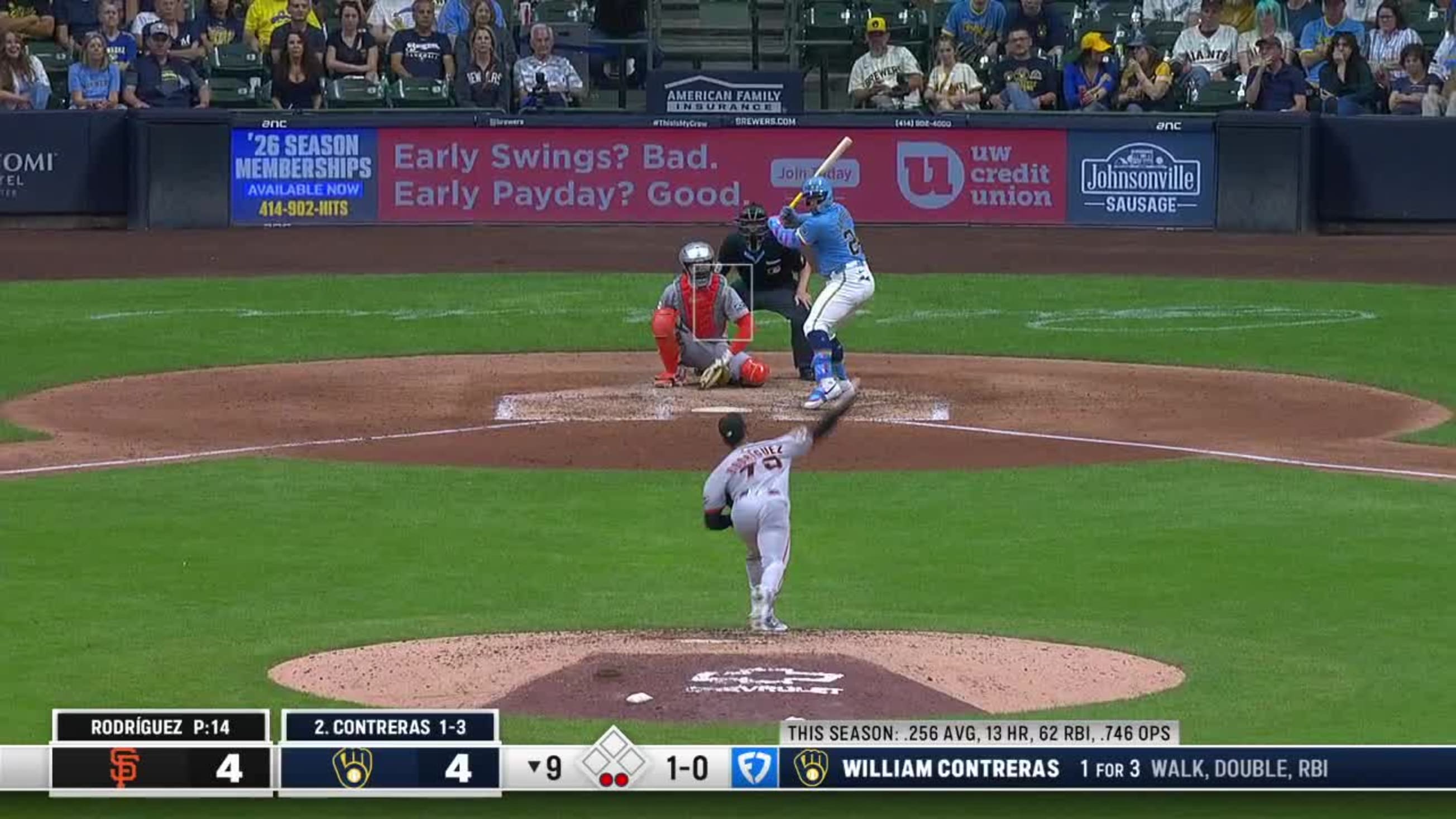 William Contreras' walk-off home run (14) | 08/22/2025 | MLB Japan