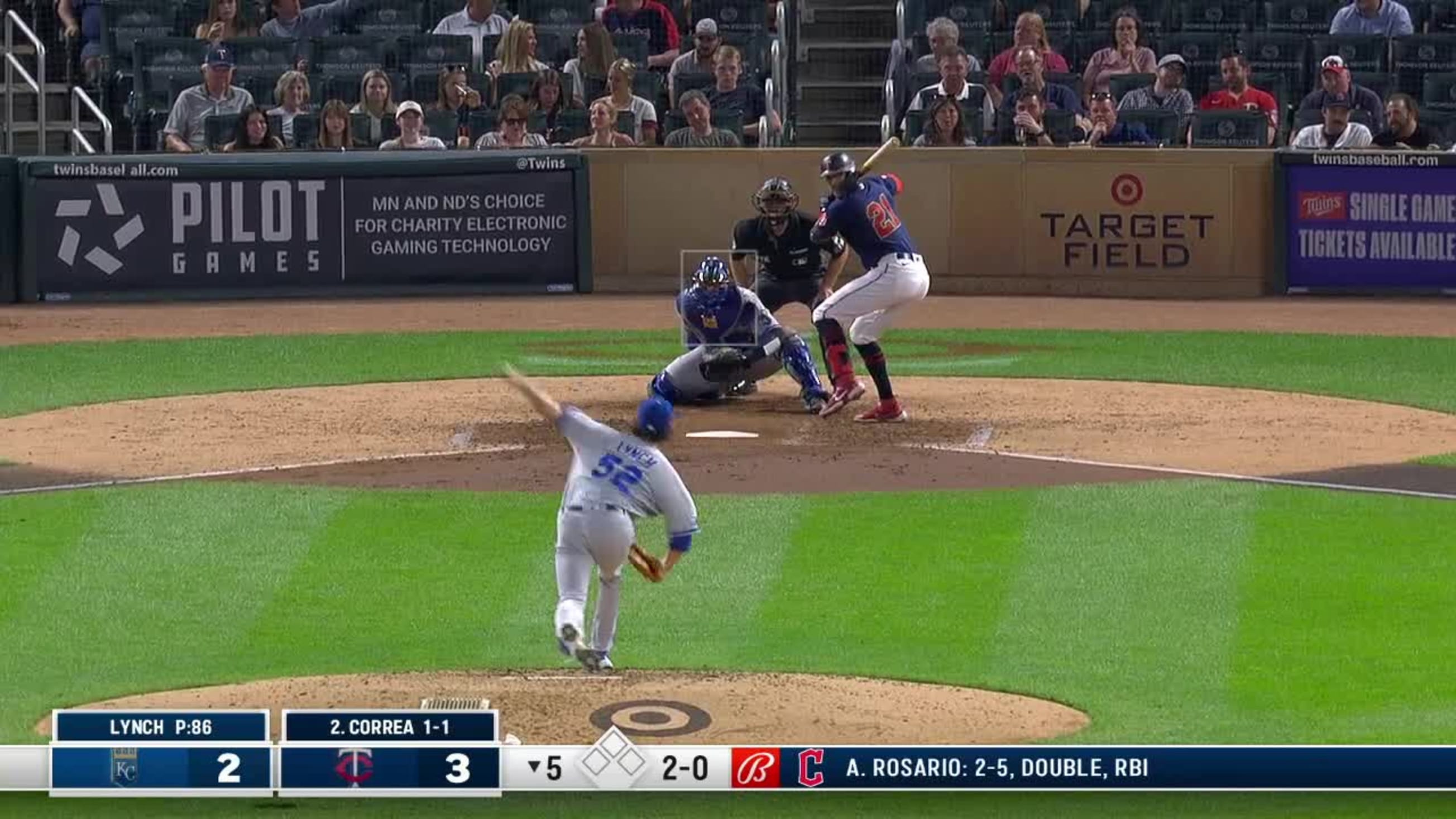 Daniel Lynch Ball to Carlos Correa, 08/17/2022