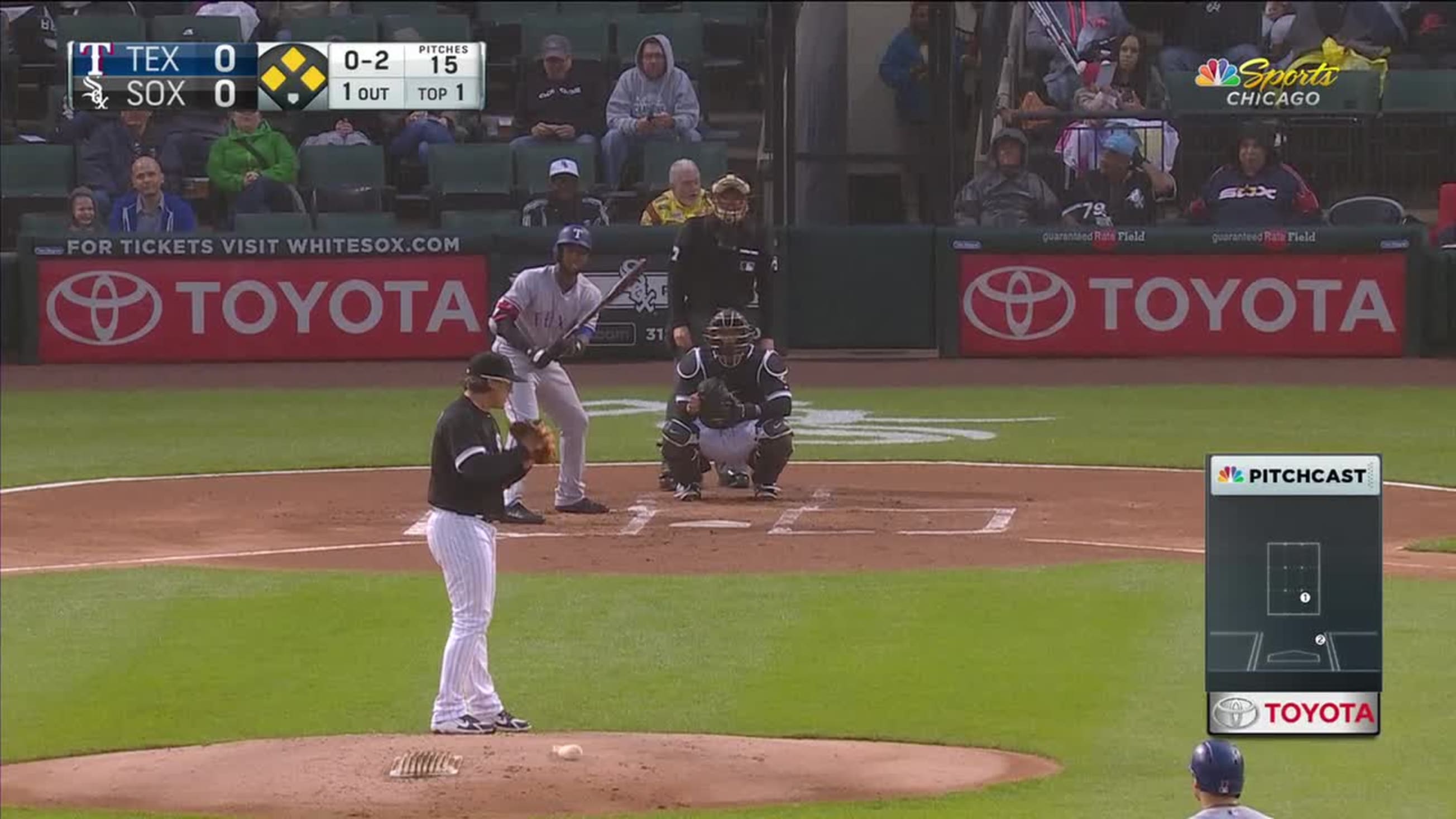Jurickson Profar Singles On A Ground Ball To Center Fielder Adam Engel Deflected By Second Baseman Yoan Moncada Delino Deshields Scores Shin Soo Choo Scores Nomar Mazara To 3rd 05 18 18 New