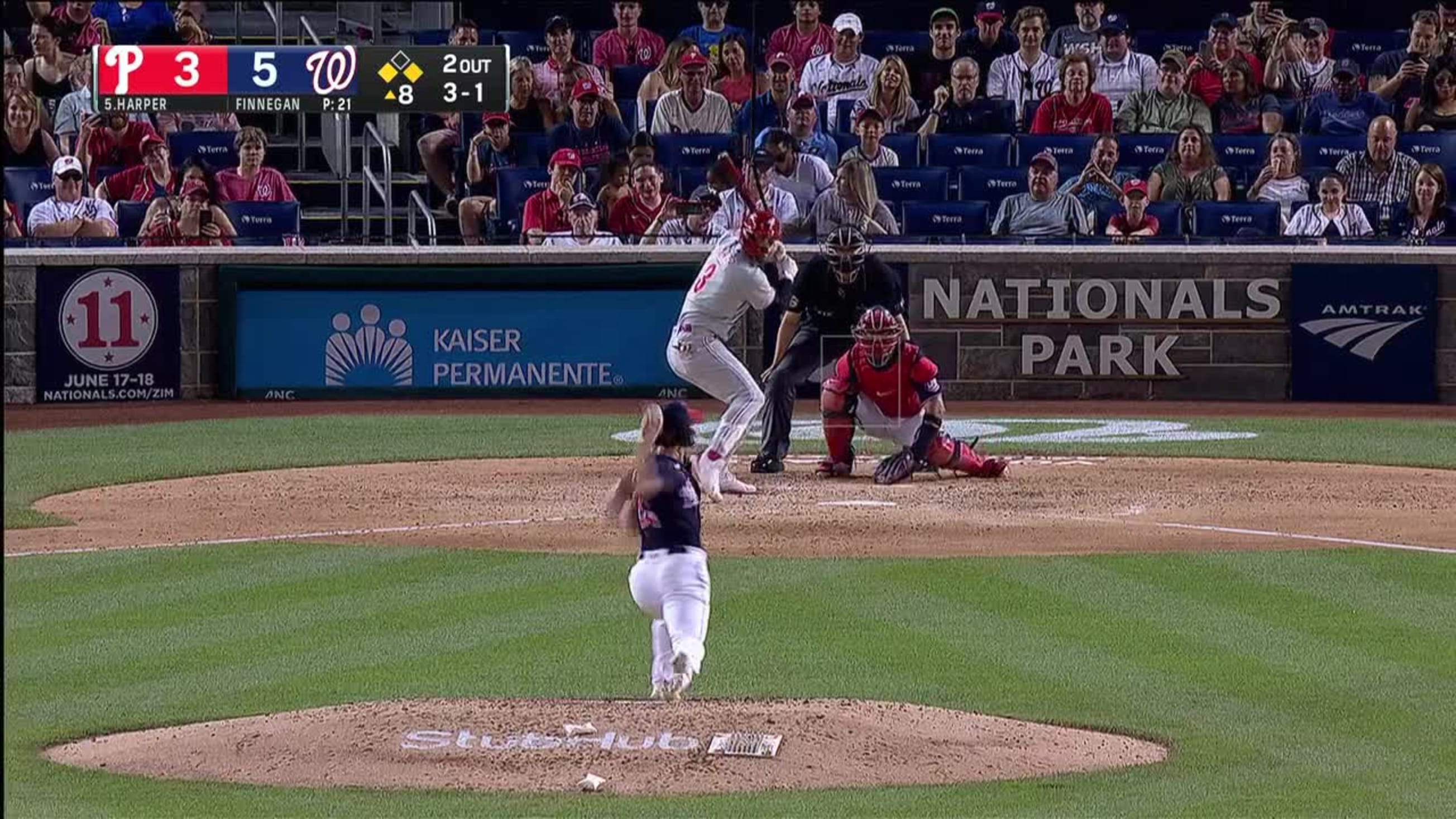 Bryce Harper's two-run double, 06/17/2022