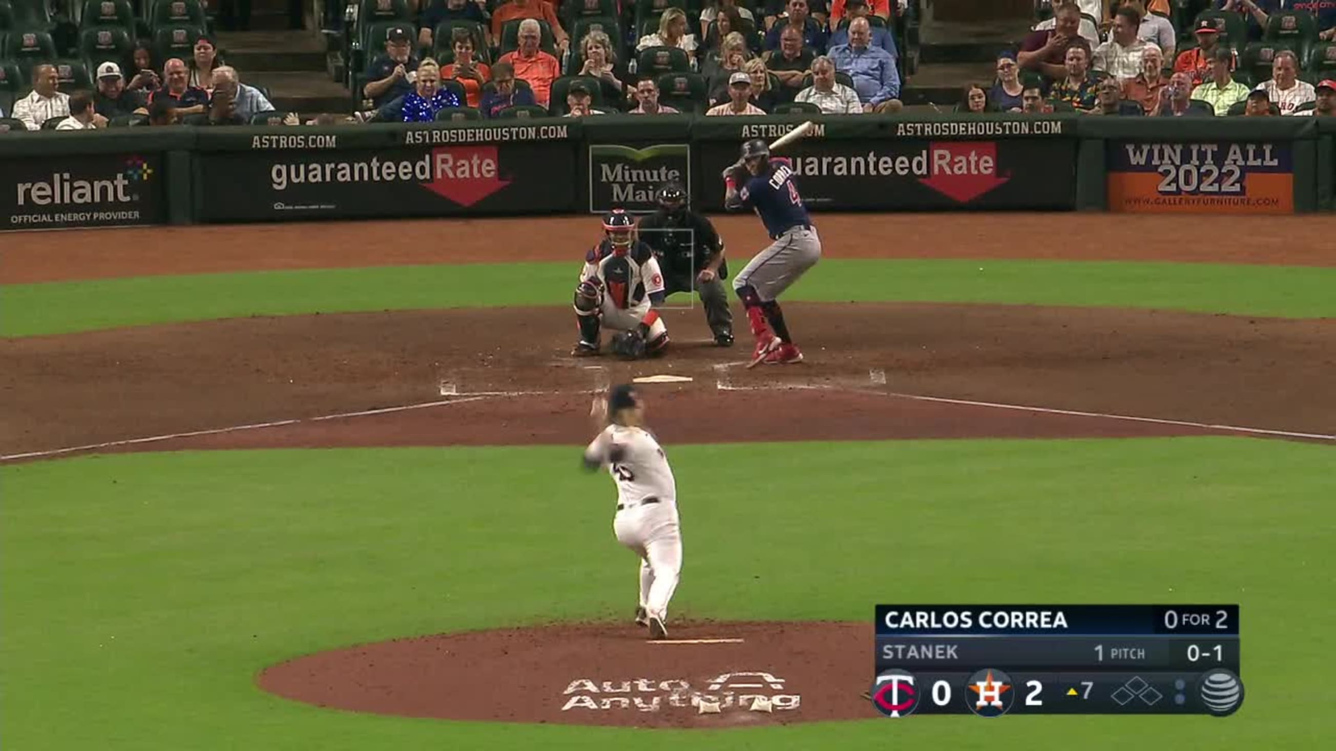 Astros Dugout Steps — This grounder tried to get away, but Carlos