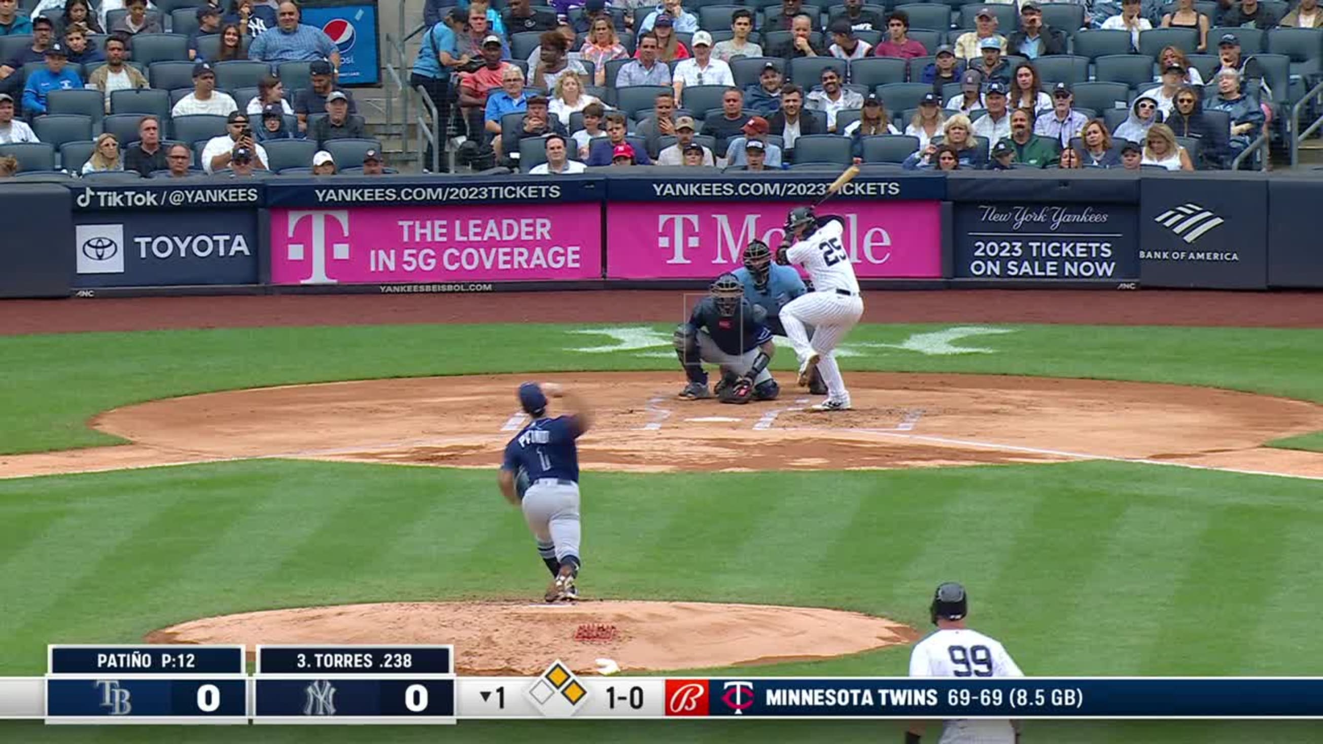 YES Network on X: Gleyber Torres launches his 14th home run of the season!  Watch LIVE:   / X