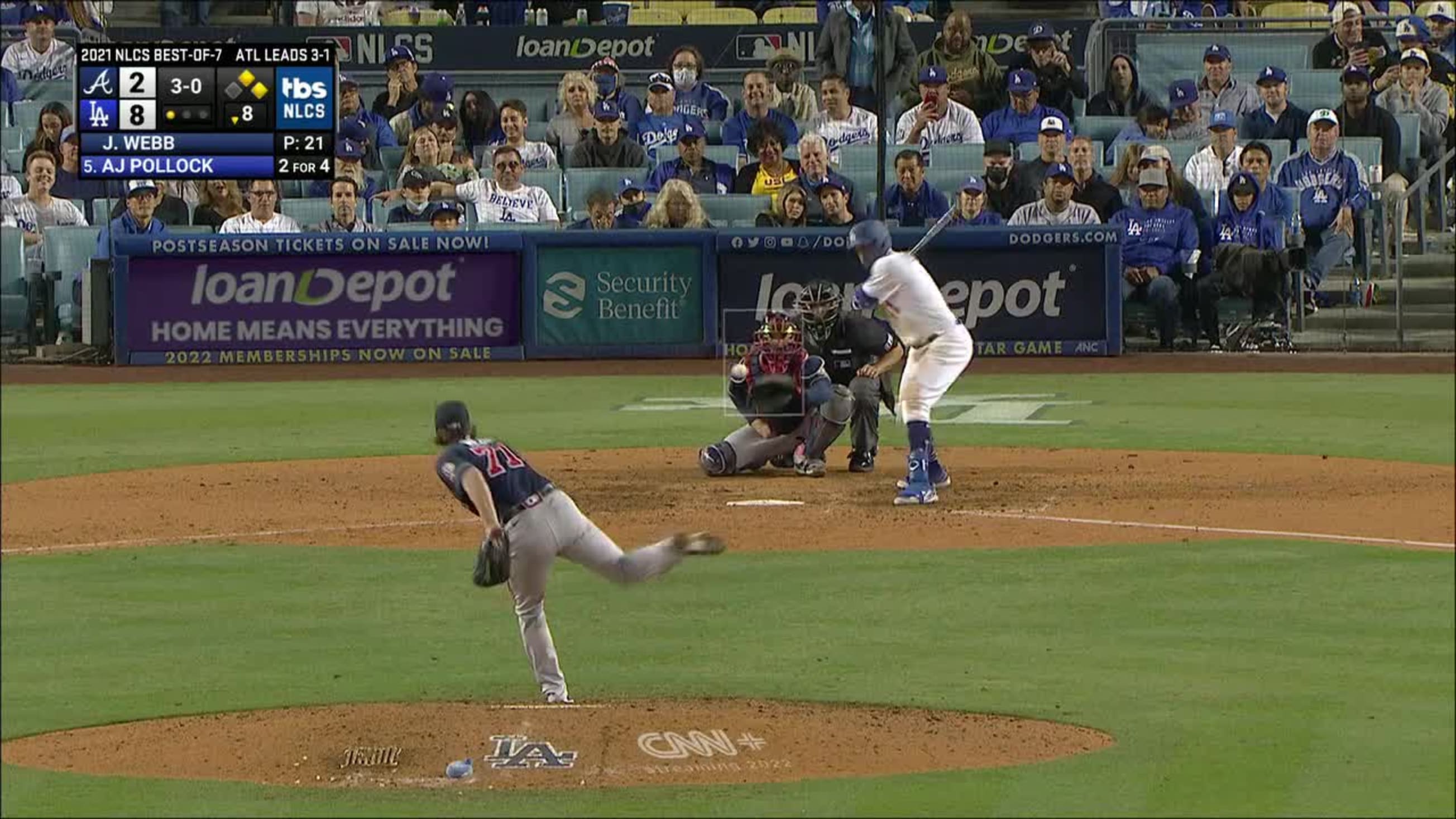 AJ Pollock's two-run double, 04/21/2023