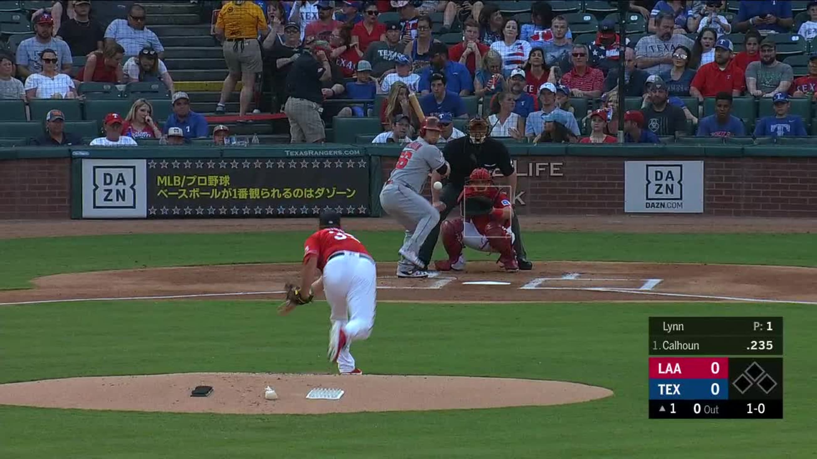 Lance Lynn Ball To Kole Calhoun 07 04 19 Atlanta Braves