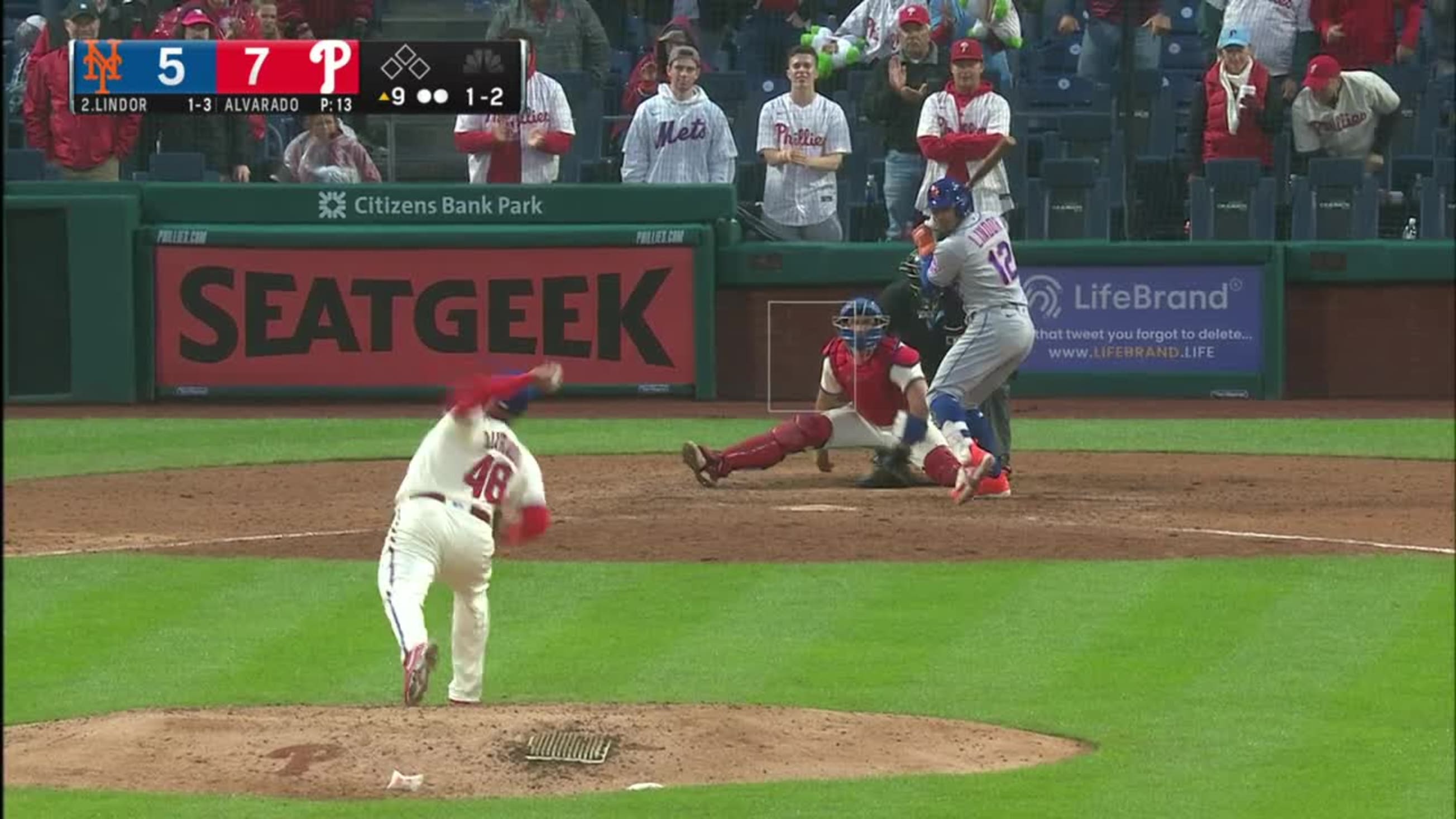 CHICAGO, IL - APRIL 19: Philadelphia Phillies relief pitcher Jose Alvarado  (46) delivers a pitch during an MLB game against the Chicago White Sox on  April 19, 2023 at Guaranteed Rate Field