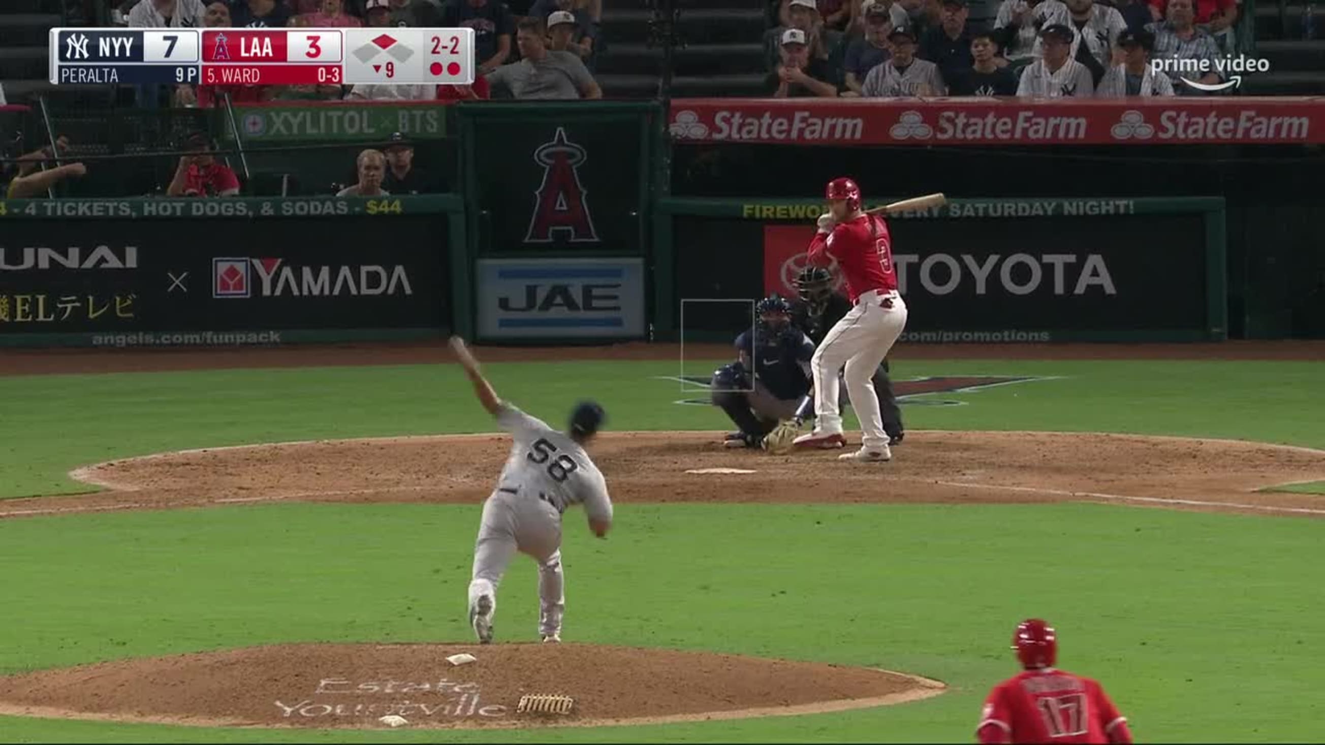 Taylor Ward's RBI single, 03/25/2022