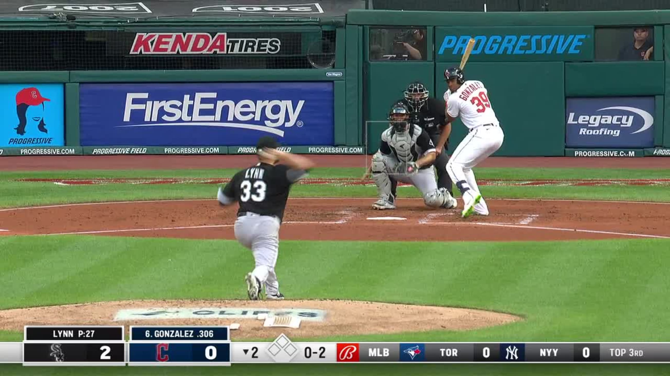 Oscar Gonzalez strikes out swinging., 08/24/2022