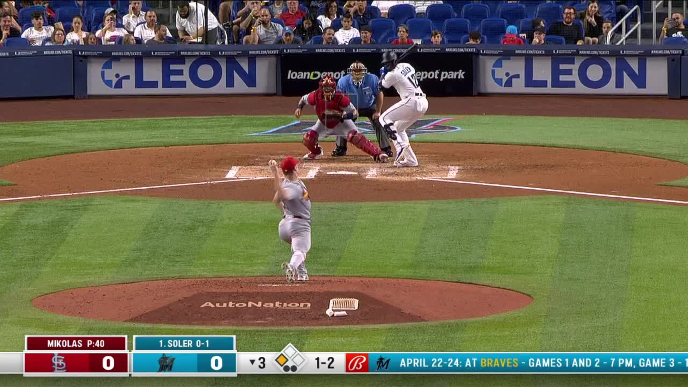 Miles Mikolas escapes a jam, 04/20/2022